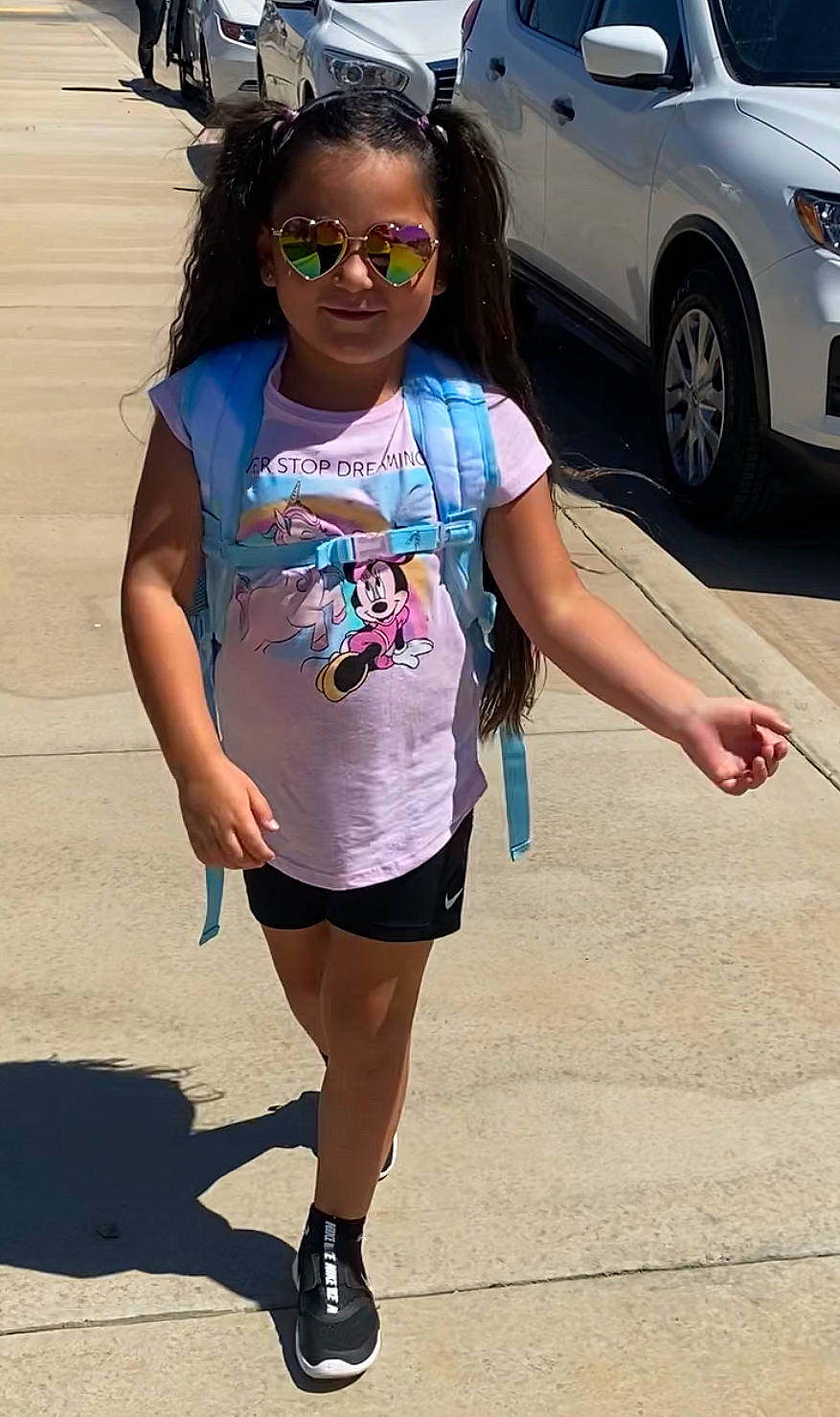 Camilla joined the competition — help win amazing prizes! asphalt, automotive_exterior, beauty, cool, electric_blue, eyewear, fashion, glasses, hair, happy, person, photograph, sleeve, sportswear, summer, sunglasses, tire, trunk, vehicle_door, vision_care