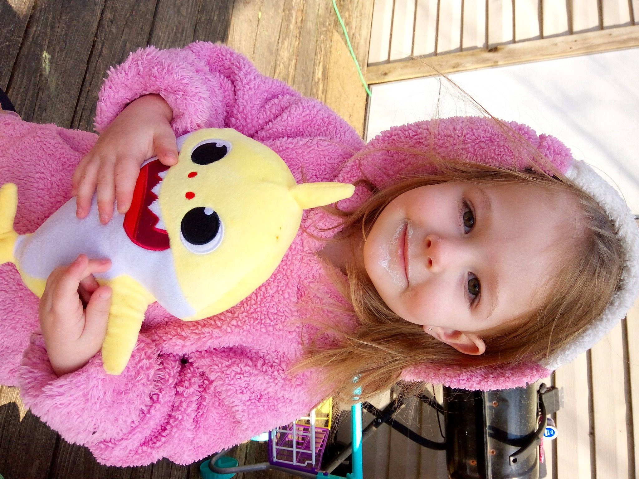 Kimberly joined the competition — help win amazing prizes! beauty, face, facial_expression, fun, happy, headgear, joy, magenta, nose, organ, person, pink, purple, skin, smile, snapshot, stuffed_toy, textile, toddler, toy