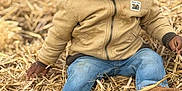 Shawn is registered to the contest to win money with this photo: autumn, beanie, boots, casual, child, curious, cute, fall, hat, jacket, jeans, nature, outdoor, person, portrait, sitting, smile, straw, toddler, young