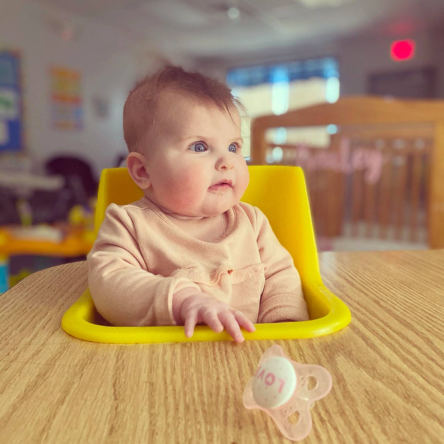 Kailey is registered to the contest to win money with this photo: baby, baby_products, baby_toddler_clothing, cheek, child, cleanliness, floor, flooring, fun, happy, hardwood, leisure, person, recreation, room, sitting, skin, sleeve, toddler, varnish