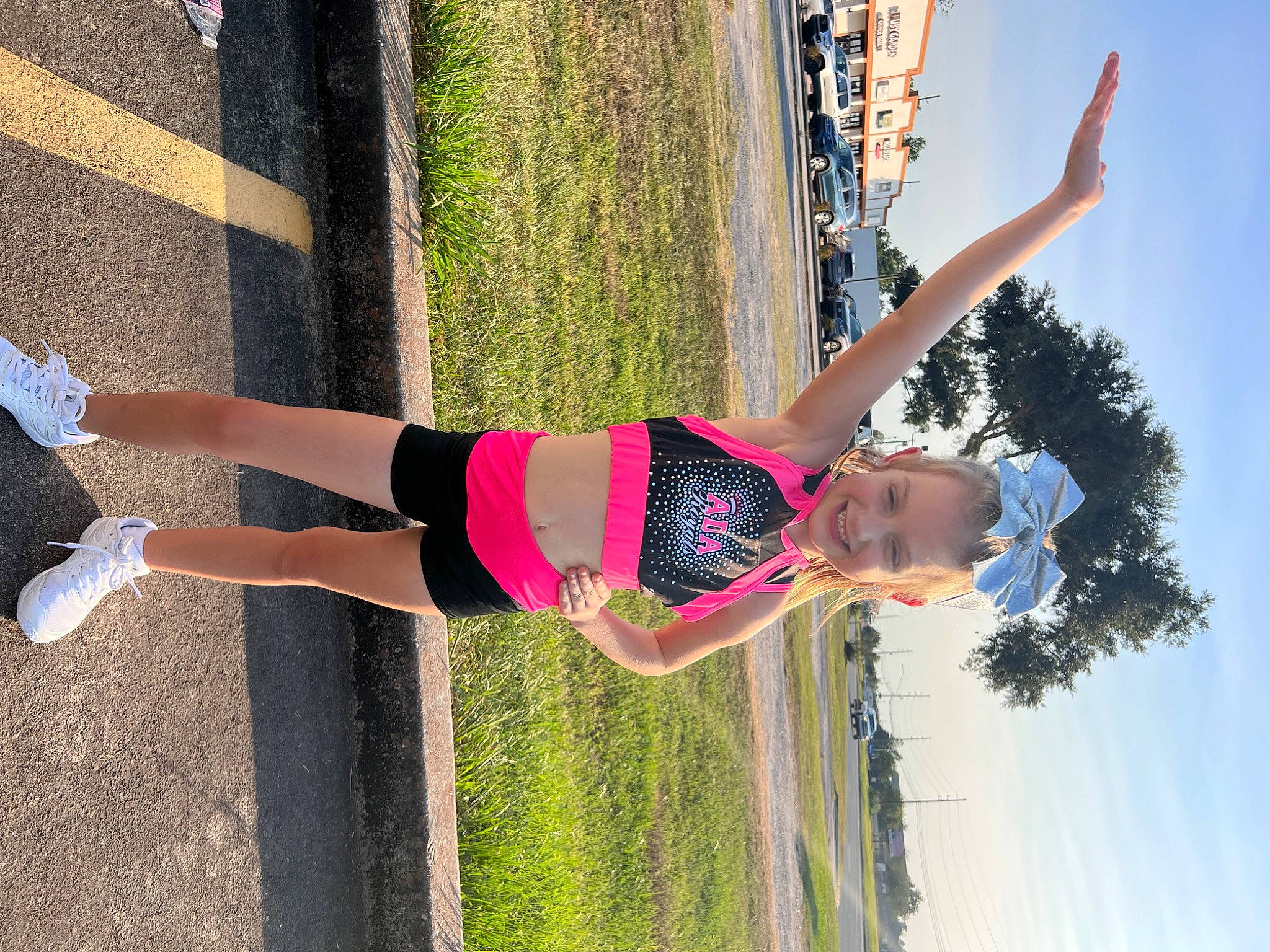 Avarie is registered to the contest to win money with this photo: beauty, elbow, electric_blue, fun, grass, happy, human_leg, joy, knee, leisure, line, people_in_nature, person, plant, shorts, sky, summer, thigh, tree, trunk