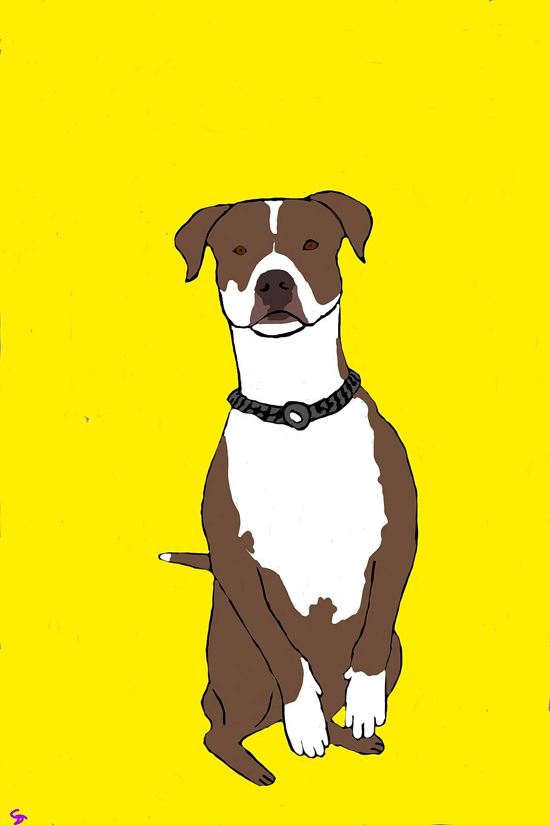 Chucks is registered to the contest to win money with this photo: ancient_dog_breeds, art, canidae, carnivore, companion_dog, dog, dog_breed, drawing, font, graphics, hunting_dog, illustration, non_sporting_group, painting, paw, sporting_group, tail, terrestrial_animal, working_animal, working_dog