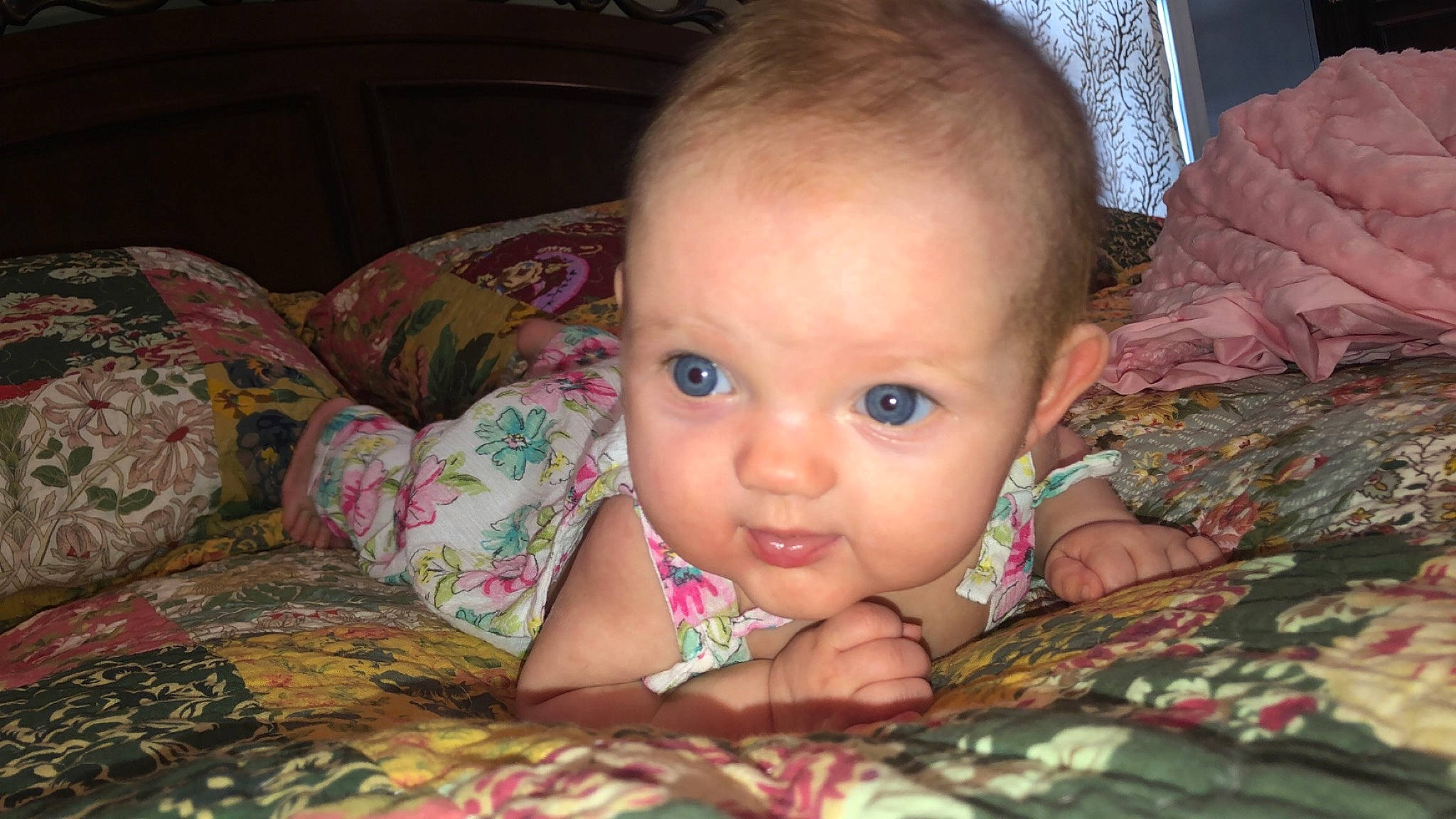 Kilani joined the competition — help win amazing prizes! baby, cheek, child, chin, ear, eye, eyebrow, face, finger, forehead, head, iris, lip, mouth, nose, organ, person, pink, skin, toddler