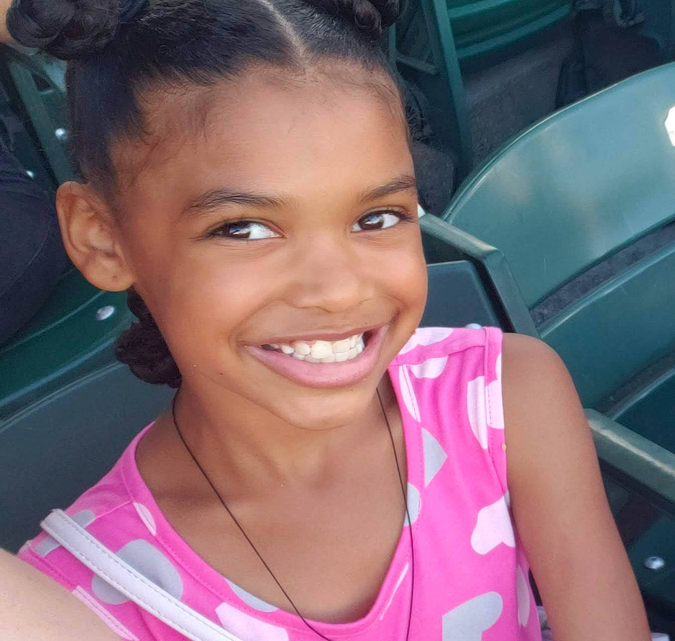 Jaycee is registered to the contest to win money with this photo: beauty, cheek, child, chin, eyebrow, face, facial_expression, forehead, fun, hair, hairstyle, happy, head, joy, lip, nose, person, pink, skin, smile