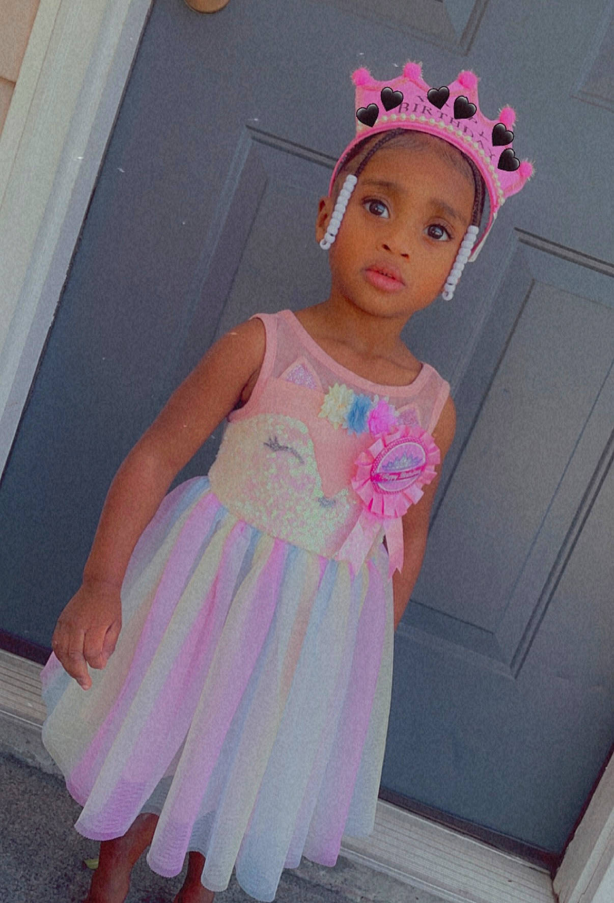 Londynn is registered to the contest to win money with this photo: baby_toddler_clothing, ballet_tutu, child, day_dress, dress, embellishment, fashion_accessory, fashion_design, formal_wear, hair_accessory, headband, headpiece, magenta, one_piece_garment, peach, person, pink, ruffle, sleeve, toddler