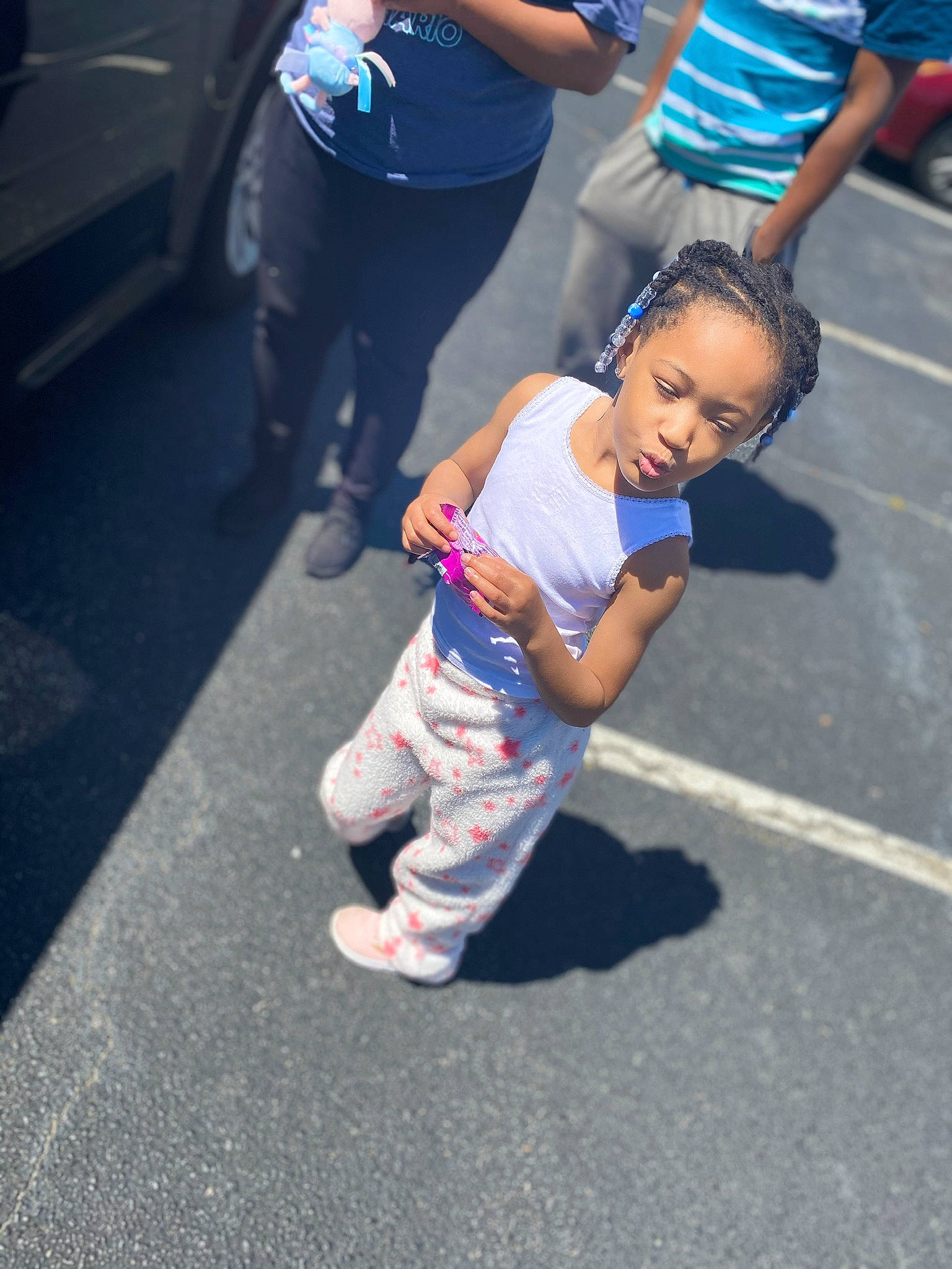 Aalaiyah joined the competition — help win amazing prizes! asphalt, baby, child, fun, people, person, play, recreation, road, smile, snapshot, toddler, vacation