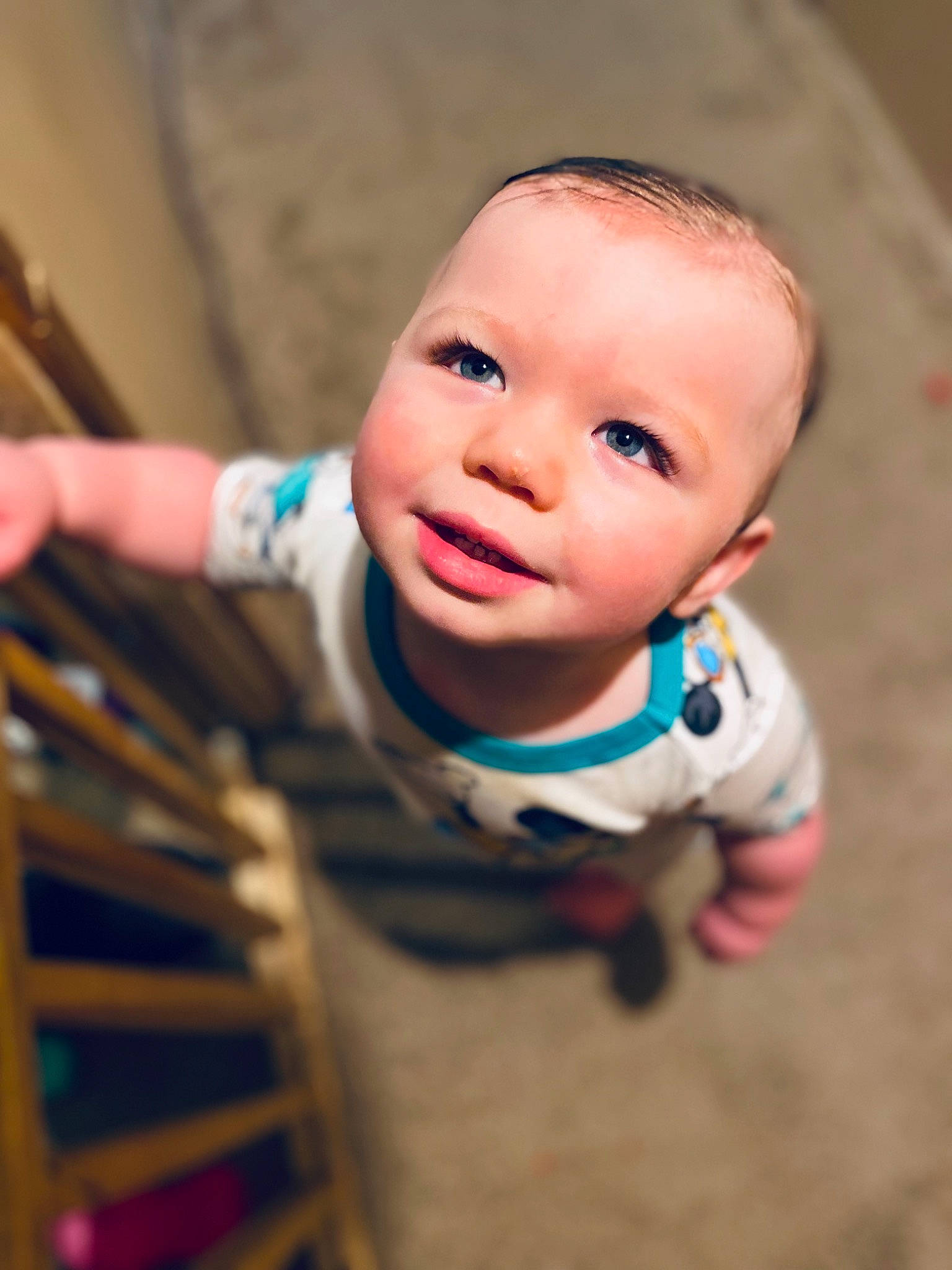 Maverick joined the competition — help win amazing prizes! baby, baby_toddler_clothing, cheek, child, electric_blue, eyebrow, finger, flash_photography, flooring, happy, iris, leisure, nose, person, skin, sleeve, smile, thumb, toddler, toy