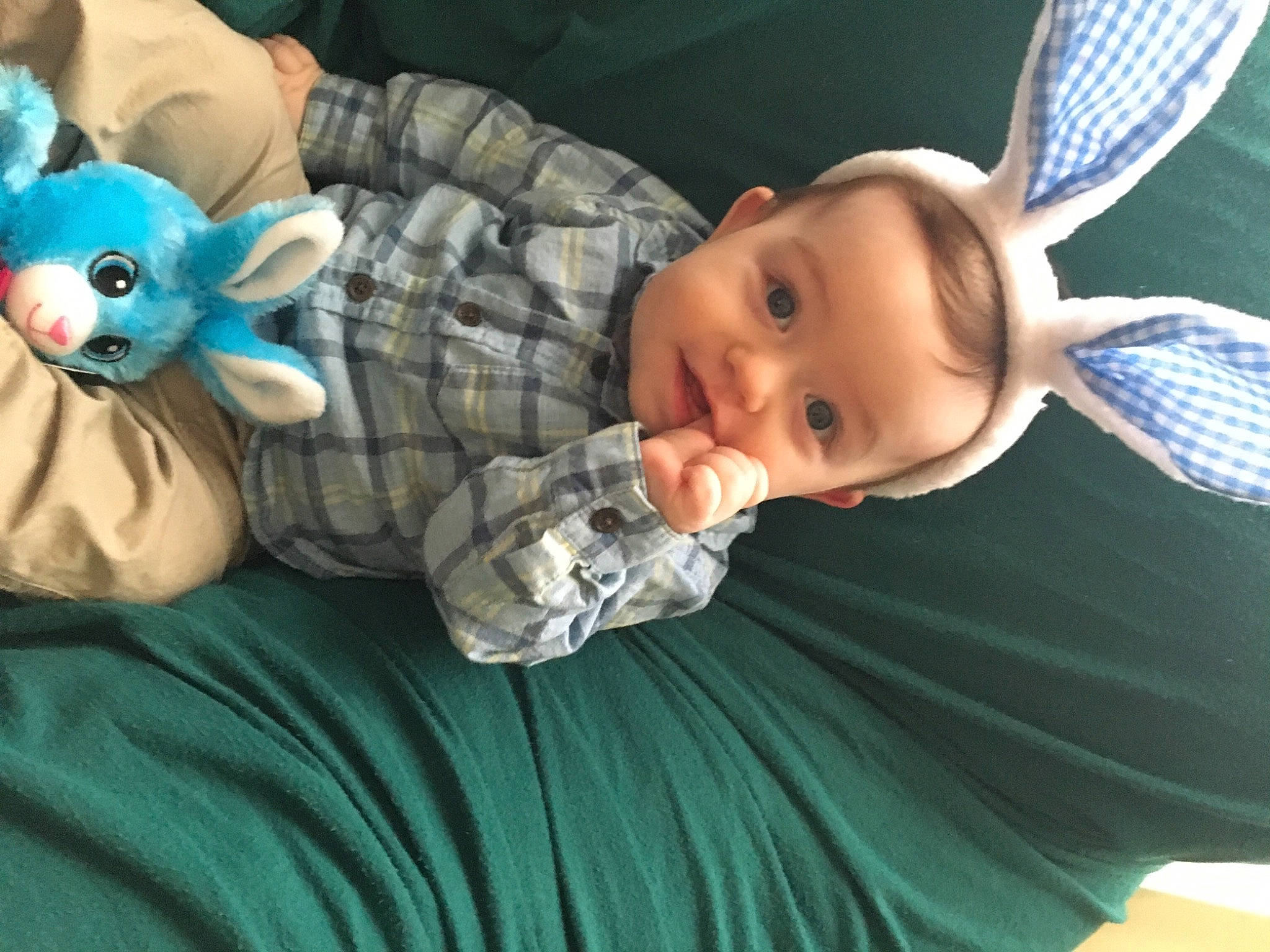 James Beau joined the competition — help win amazing prizes! arm, baby, baby_toddler_clothing, blue, cheek, comfort, ear, eye, finger, grass, green, hand, head, human_body, iris, leg, mouth, nose, person, skin