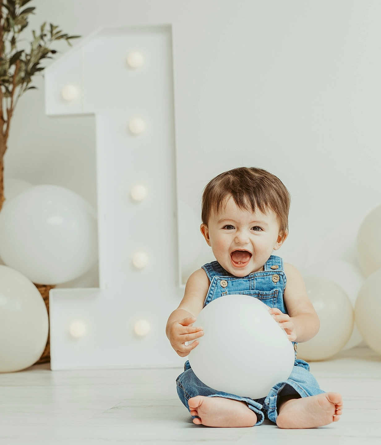 Zoren joined the competition — help win amazing prizes! baby, balloon, denim_overalls, barefoot, birthday, celebration, child, cute, decor, expression, face, floor, fun, happy, indoor, light, number_one, overalls, person, smile