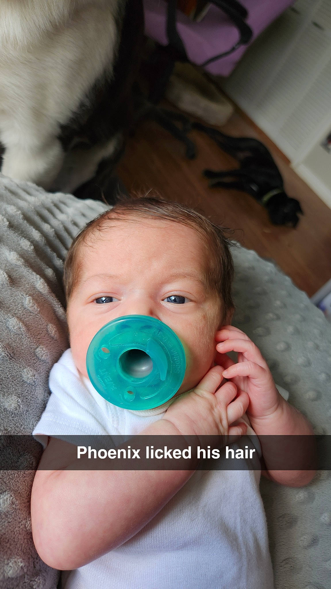 John joined the competition — help win amazing prizes! baby, baby_products, baby_toddler_clothing, cheek, child, comfort, drinkware, ear, eyebrow, eyelash, finger, gesture, head, iris, linens, lip, mouth, nose, person, skin