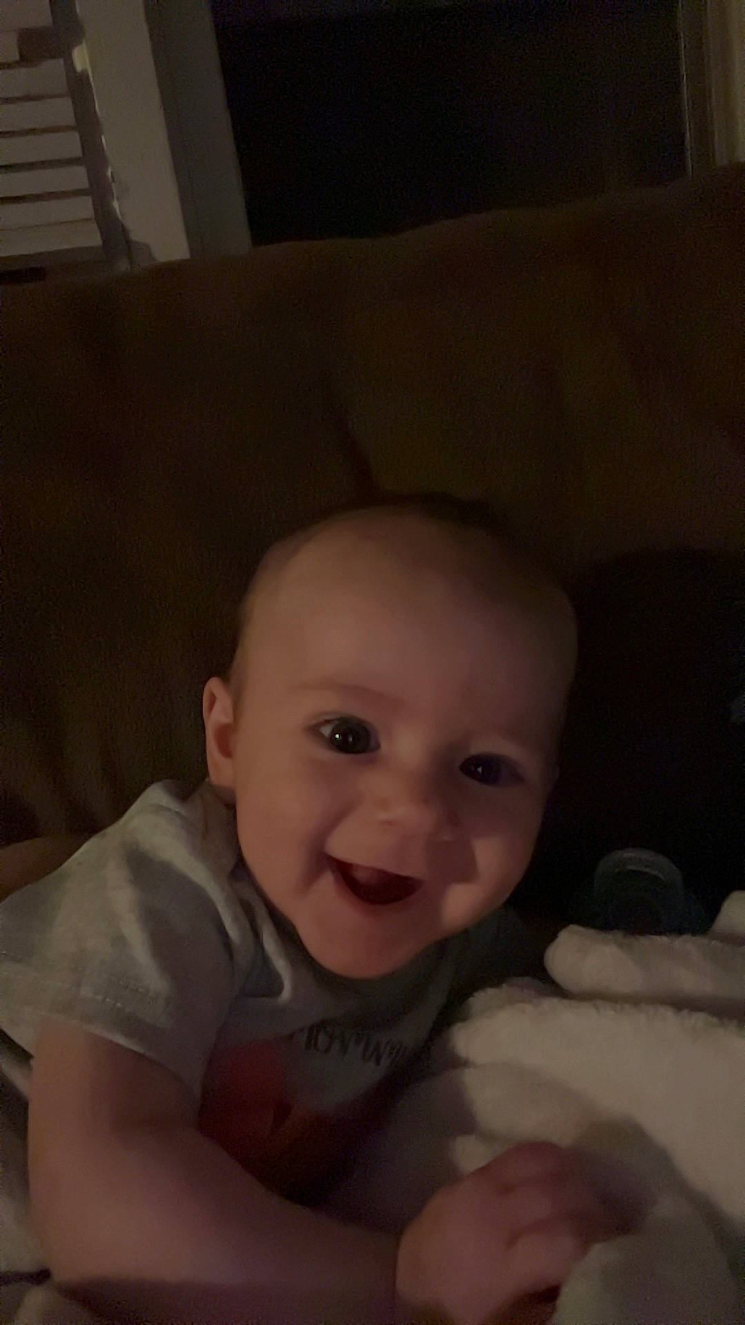 Brooks joined the competition — help win amazing prizes! baby, cheek, child, comfort, ear, finger, flash_photography, fun, happy, human_body, iris, lip, mouth, nose, person, room, sitting, skin, smile, thumb