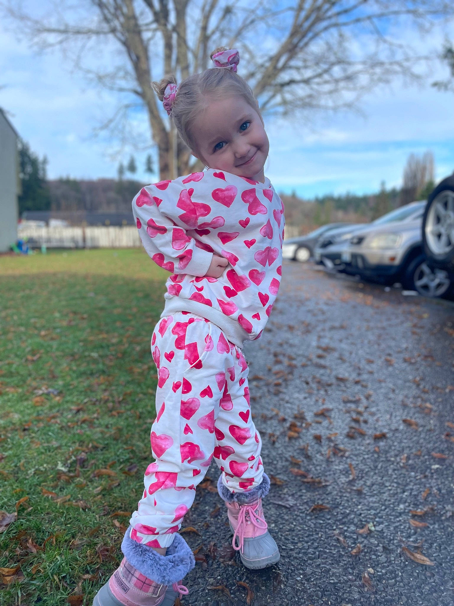 Olive joined the competition — help win amazing prizes! asphalt, automotive_tire, baby_toddler_clothing, car, electric_blue, fun, grass, happy, joy, leaf, magenta, pattern, people_in_nature, person, recreation, sky, sleeve, smile, tire, toddler