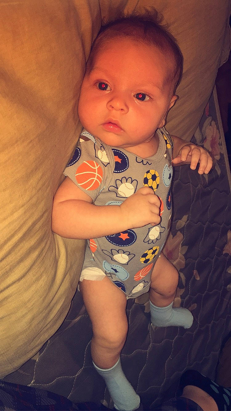 Dakotah joined the competition — help win amazing prizes! arm, baby, baby_toddler_clothing, cheek, child, eye, finger, head, iris, leg, mouth, person, skin, thumb, toddler