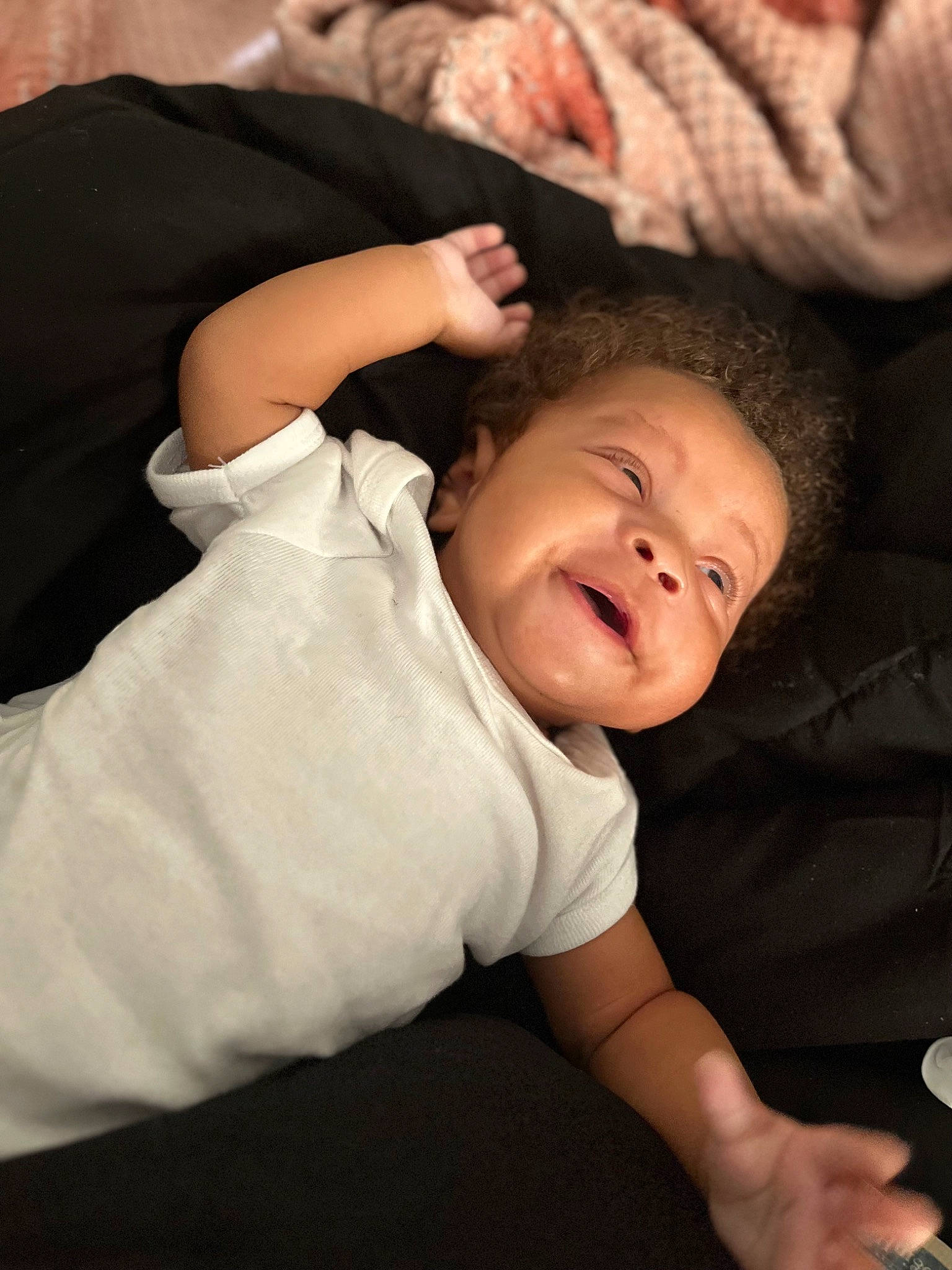 Kevin joined the competition — help win amazing prizes! arm, baby, baby_toddler_clothing, cheek, chin, comfort, eye, finger, flash_photography, gesture, hand, human, human_body, joint, leg, lip, mouth, nose, person, skin