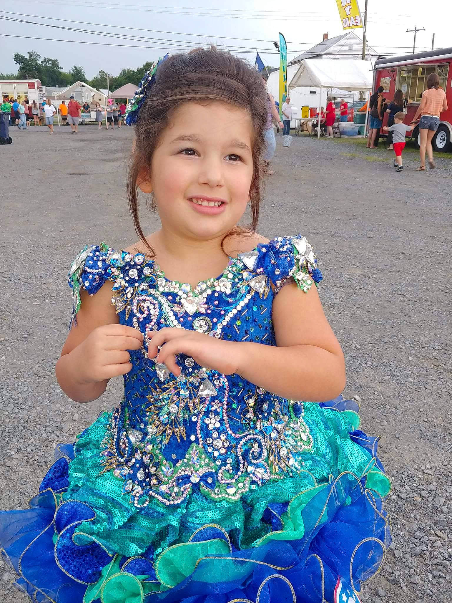 Raevyn is registered to the contest to win money with this photo: blue, child, day, flower, fun, girl, happiness, joy, person, plant, play, product, skin, smile, summer, toddler, vacation