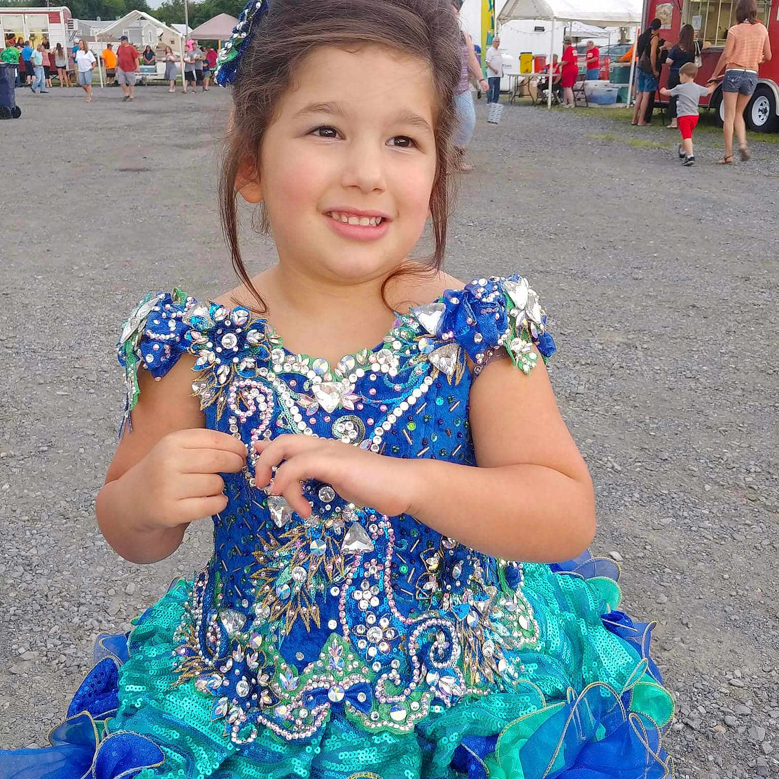 Raevyn is registered to the contest to win money with this photo: blue, child, day, flower, fun, girl, happiness, joy, person, plant, play, product, skin, smile, summer, toddler, vacation