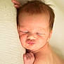 baby, newborn, sleeping, face, skin, hand, blanket, closeup, soft, texture, pucker, cute, infant, peaceful, rest, child, portrait, tender, warm, cozy