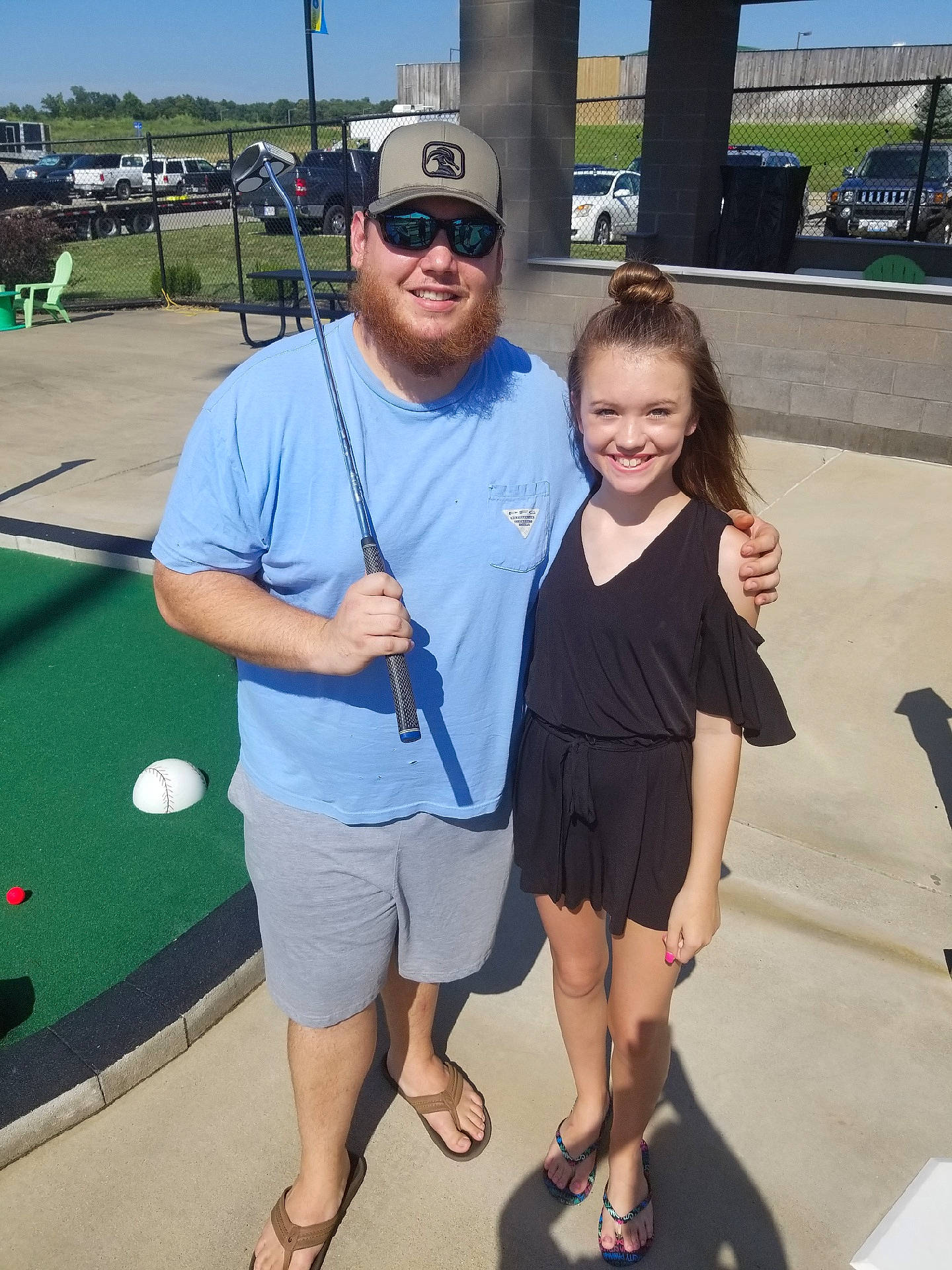 Elliana is registered to the contest to win money with this photo: fun, games, headwear, joy, leisure, person, photography, recreation, shorts, smile, summer, sunglasses, t_shirt, tourism, vacation