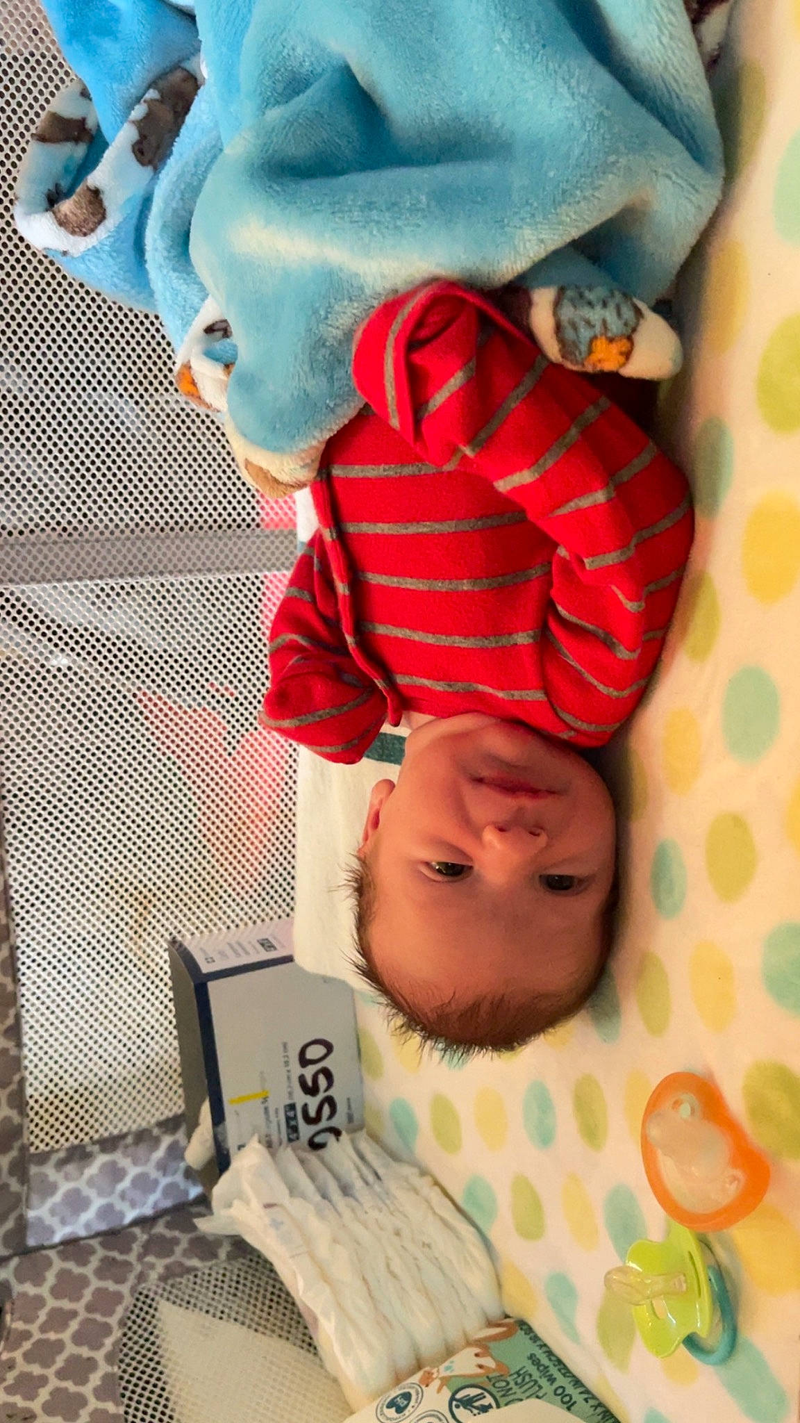 Bradley joined the competition — help win amazing prizes! baby, baby_products, baby_sleeping, baby_toddler_clothing, bedtime, carmine, cheek, child, comfort, electric_blue, fun, happy, linens, pattern, person, plaid, room, sleeve, textile, toddler