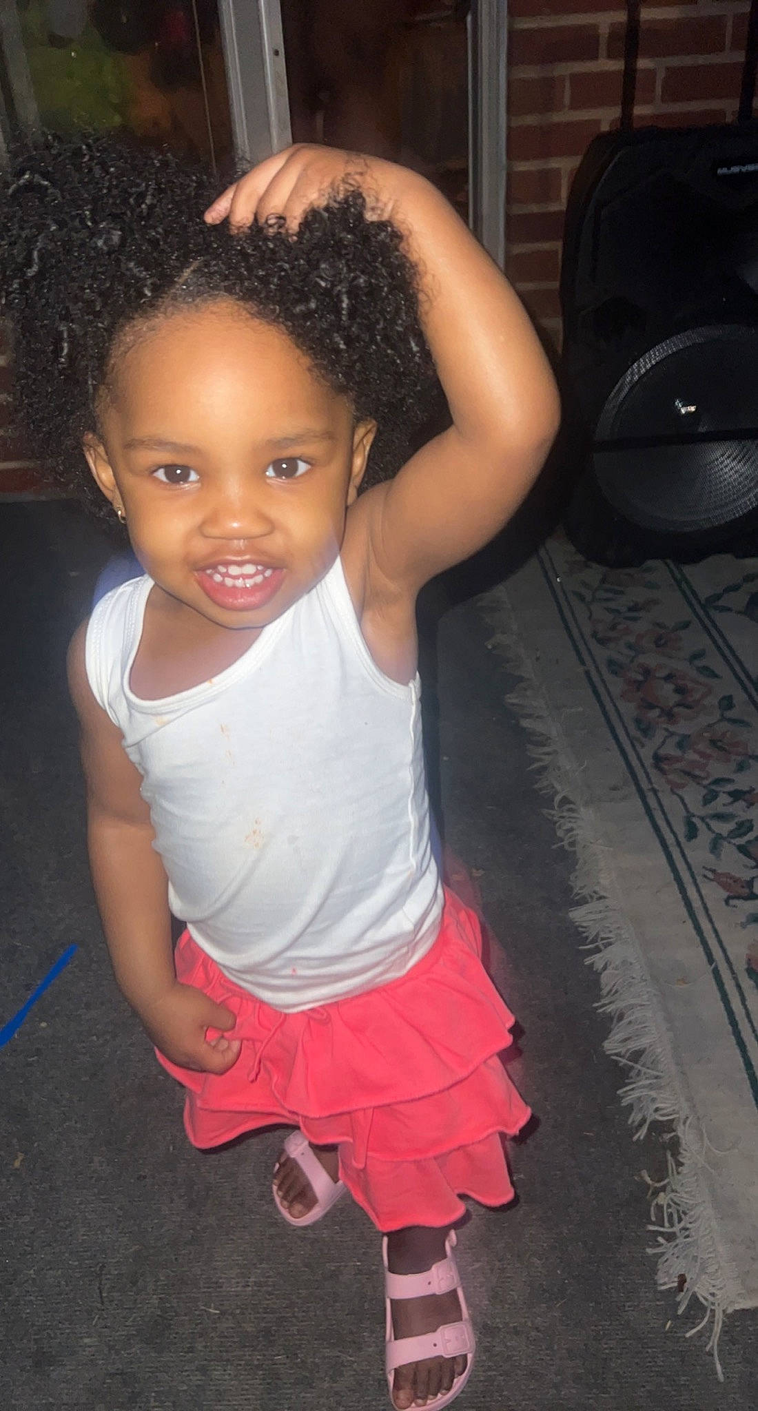 Vizhion joined the competition — help win amazing prizes! afro, baby_toddler_clothing, black, chin, cool, eye, flash_photography, floor, hairstyle, head, jheri_curl, joint, joy, lip, muscle, organ, person, pink, shoulder, skin