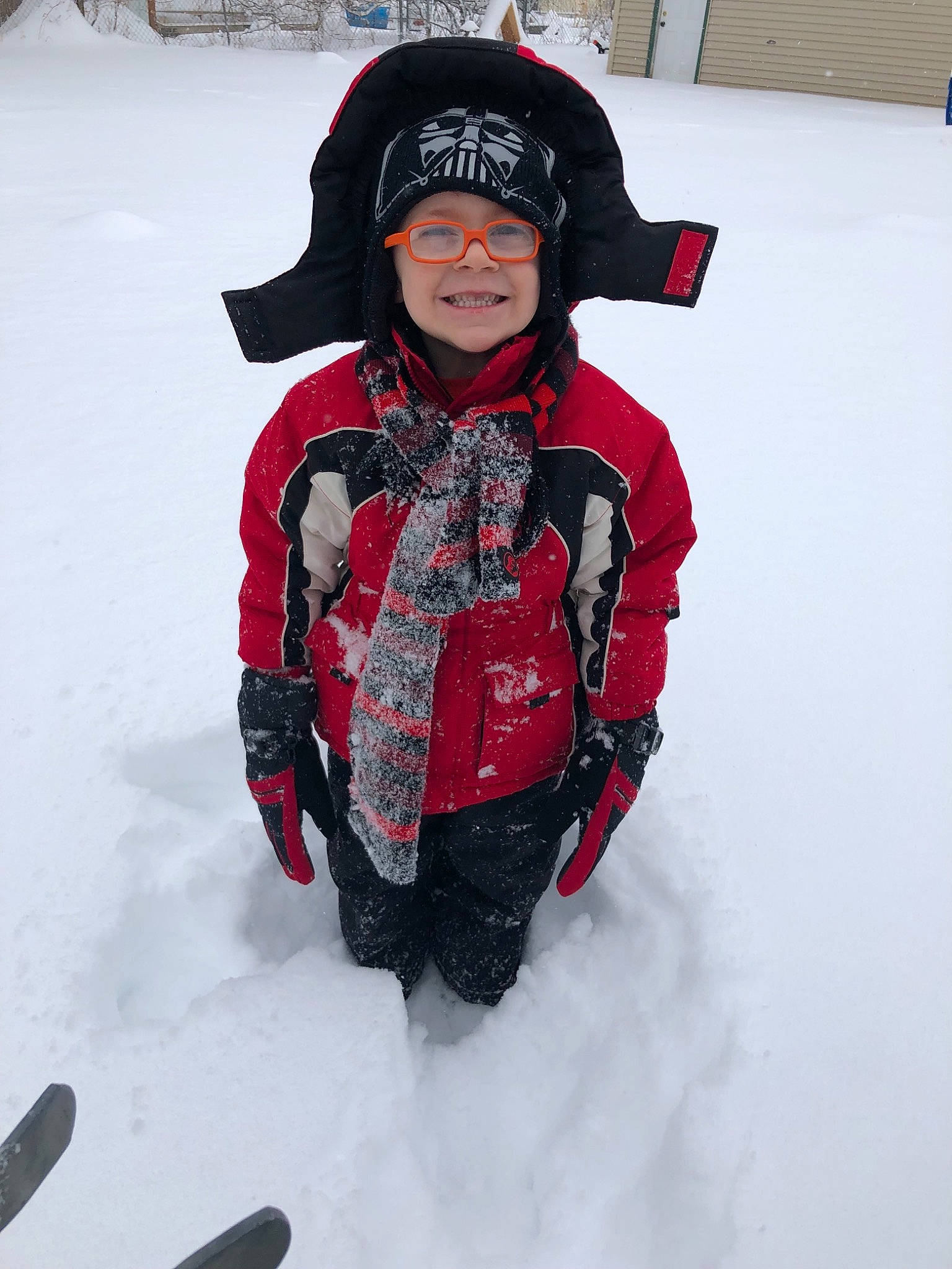 Noah joined the competition — help win amazing prizes! child, freezing, fun, headwear, jacket, joy, outerwear, person, playing_in_the_snow, recreation, smile, snow, winter