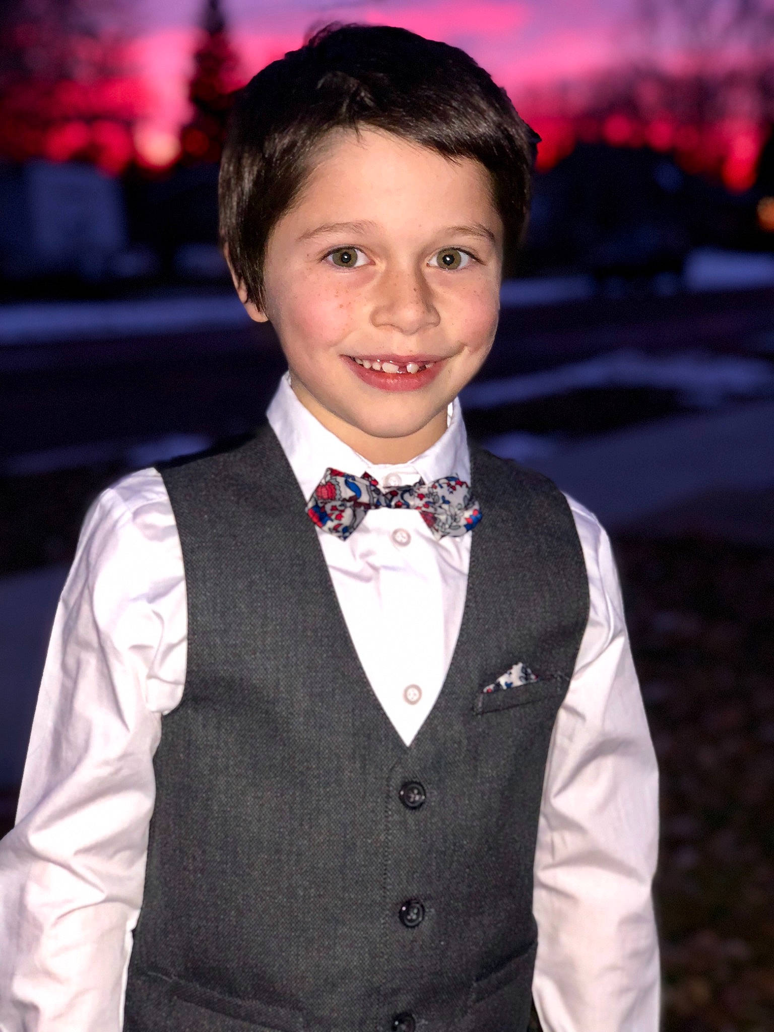 Isaiah joined the competition — help win amazing prizes! formal_wear, joy, outerwear, person, smile, suit, tuxedo