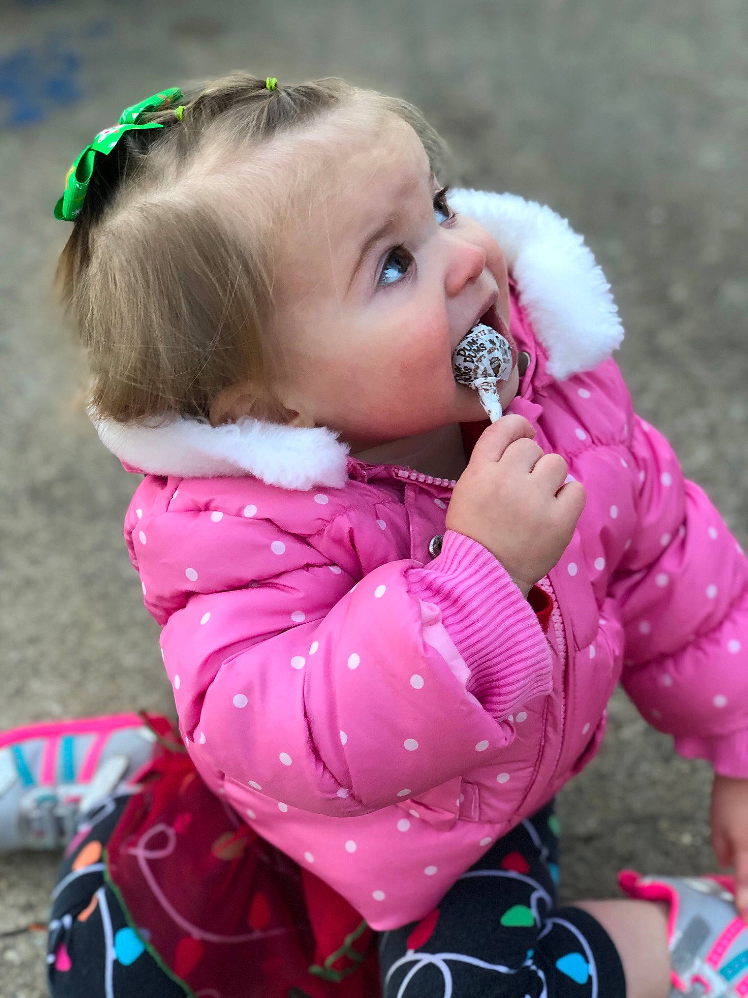 Oaklyn is registered to the contest to win money with this photo: baby, baby_products, cheek, child, eye, person, pink, play, skin, toddler