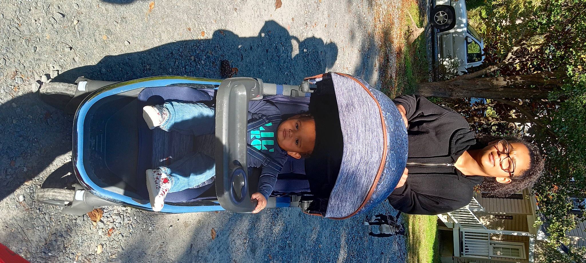 Heaven is registered to the contest to win money with this photo: auto_part, automotive_exterior, automotive_tire, baby, baby_products, bumper, child, electric_blue, fun, hat, leisure, motor_vehicle, person, personal_protective_equipment, public_space, recreation, toddler, tree, trunk, vehicle_door