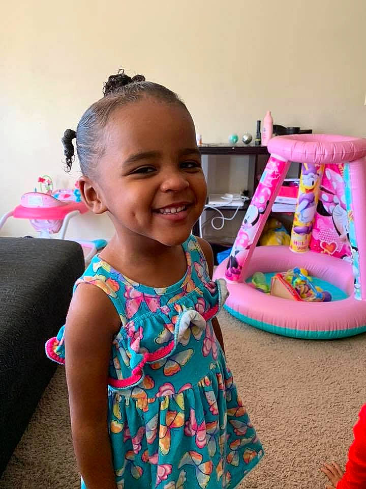 Madison joined the competition — help win amazing prizes! child, dress, fun, joy, person, pink, play, room, skin, smile, toddler, vacation