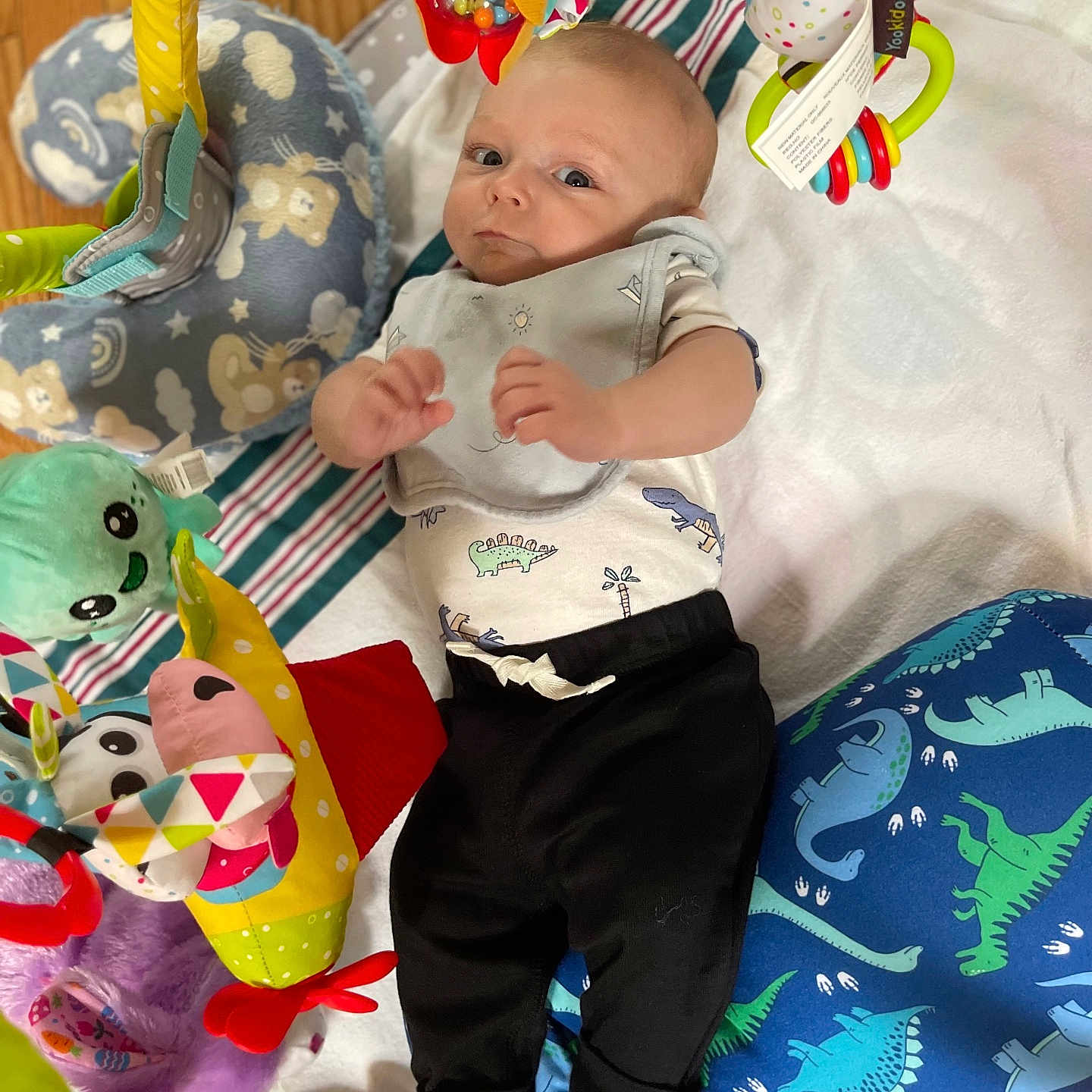 Wyatt joined the competition — help win amazing prizes! accessories, baby, bed, clothing, couch, cushion, face, formalwear, furniture, hat, head, homedecor, pants, people, person, photography, portrait, quilt, t_shirt, toy