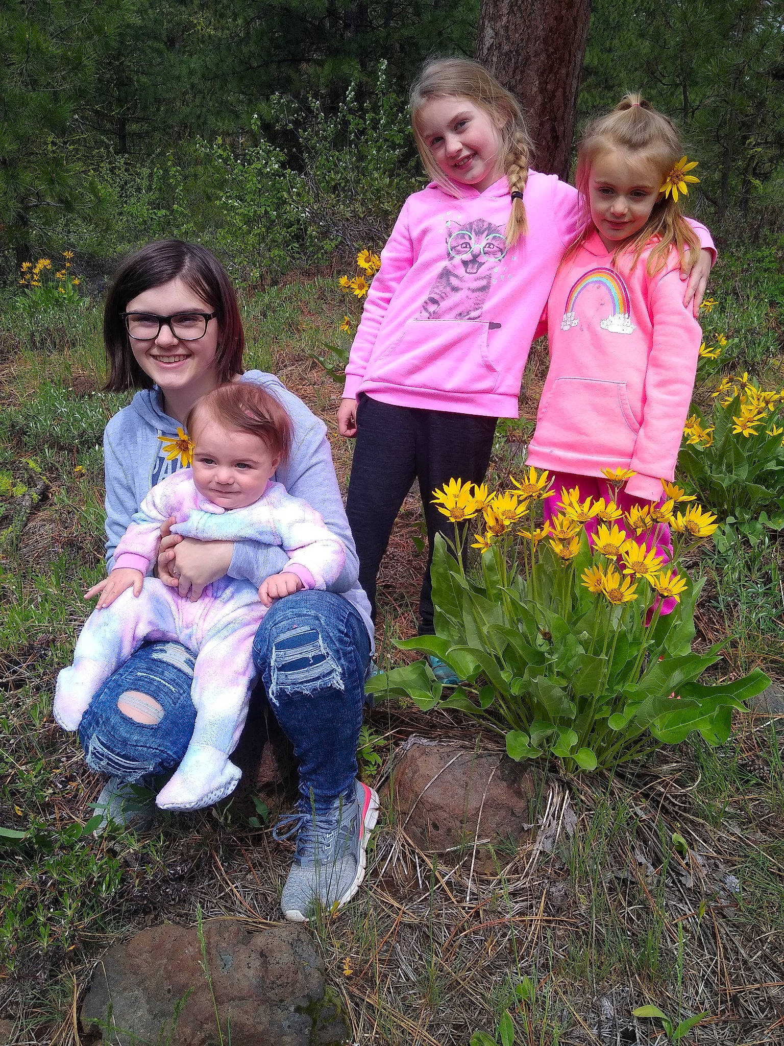 Halle joined the competition — help win amazing prizes! botany, child, flower, fun, garden, grass, iris, joy, meadow, person, plant, spring, tulip, wildflower