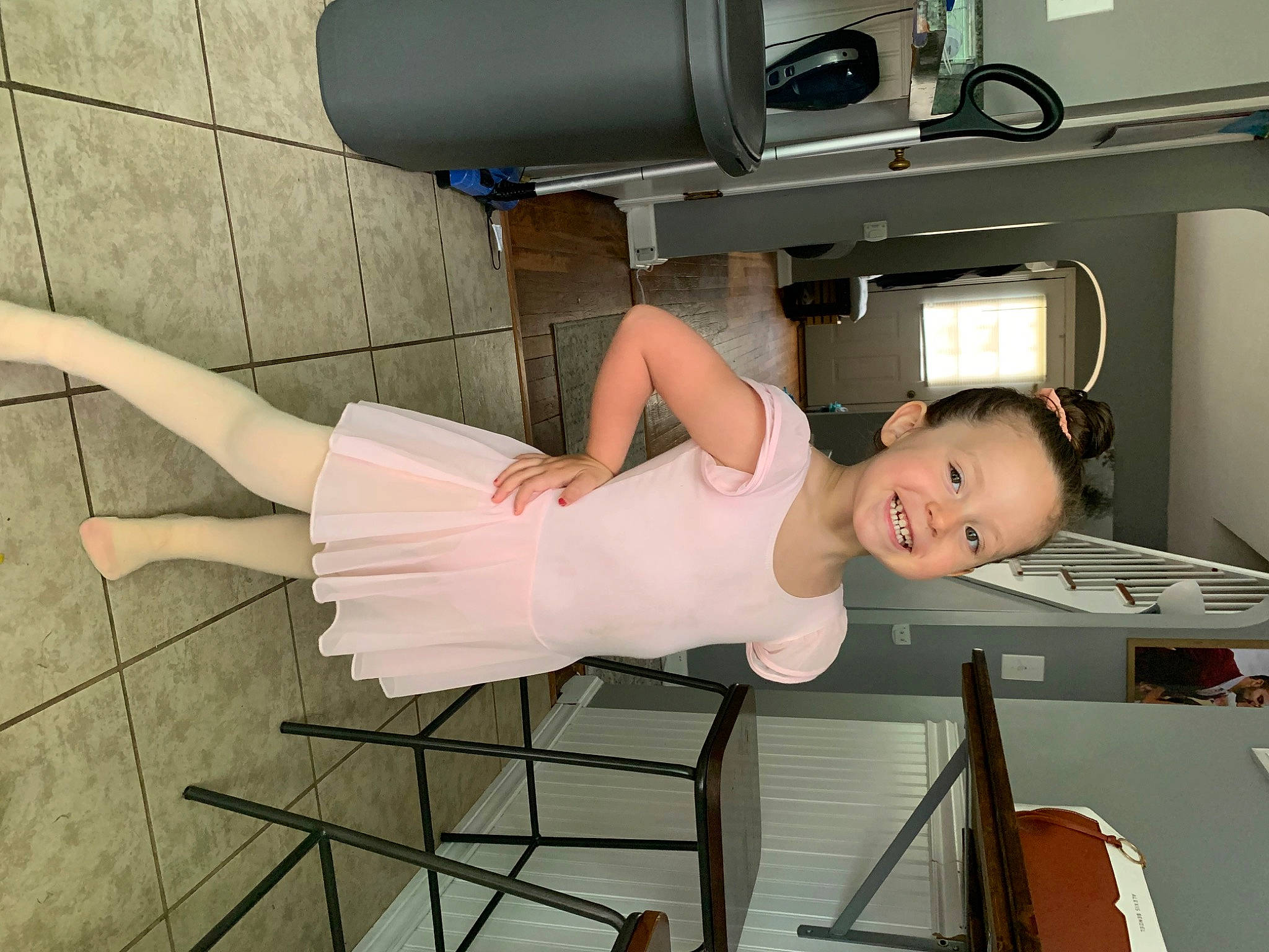 Harper joined the competition — help win amazing prizes! arm, chair, comfort, dress, elbow, finger, fun, home_appliance, human_body, human_leg, joint, joy, knee, leg, machine, person, room, shoulder, smile, thigh