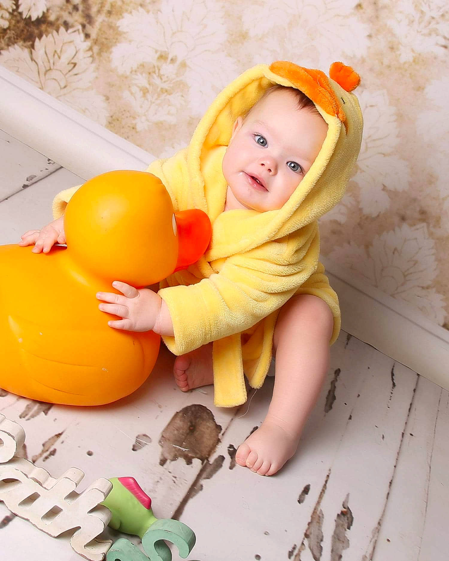 Ella-mai Tolley joined the competition — help win amazing prizes! child, child_model, person, play, smile, toddler, yellow