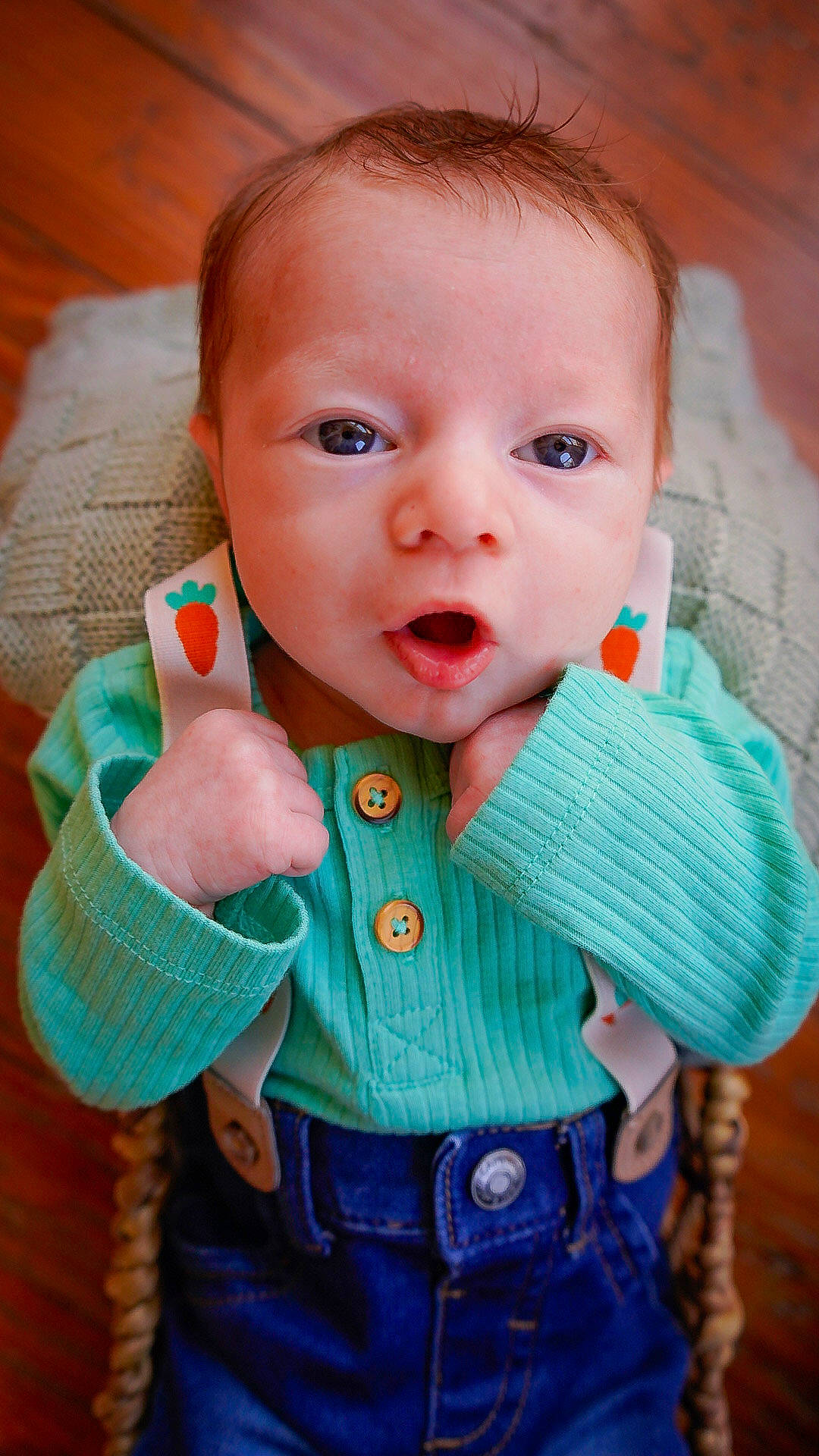 Laken joined the competition — help win amazing prizes! azure, baby, baby_toddler_clothing, button, cheek, child, collar, dress, happy, head, lip, nose, organ, outerwear, pattern, person, pink, skin, sleeve, textile