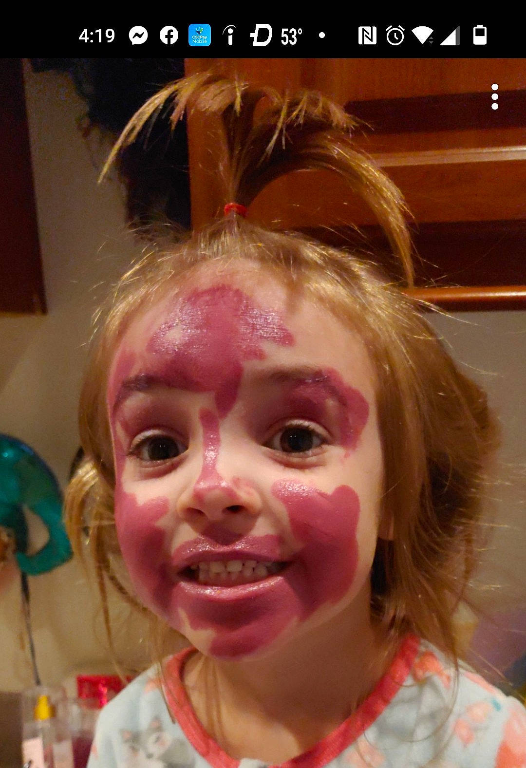 Scarlett joined the competition — help win amazing prizes! cheek, child, chin, ear, event, eyebrow, eyelash, eyewear, fun, hair, hairstyle, happy, iris, jaw, joy, mouth, nose, person, smile, toddler