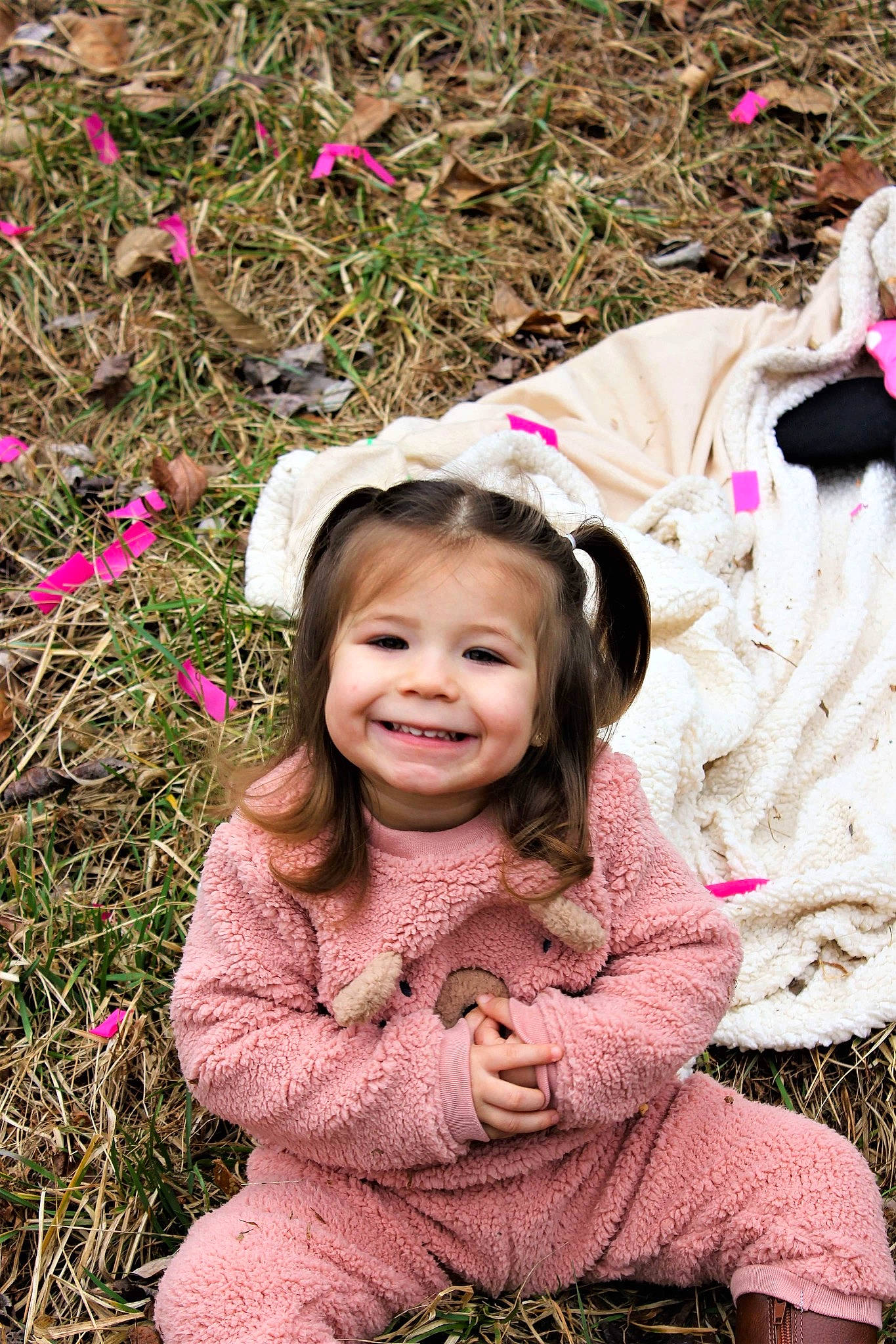 Addalynn Slazo joined the competition — help win amazing prizes! baby_toddler_clothing, botany, child, eye, flower, fun, grass, happy, headgear, joy, leisure, magenta, people_in_nature, person, petal, photograph, pink, plant, smile, spring