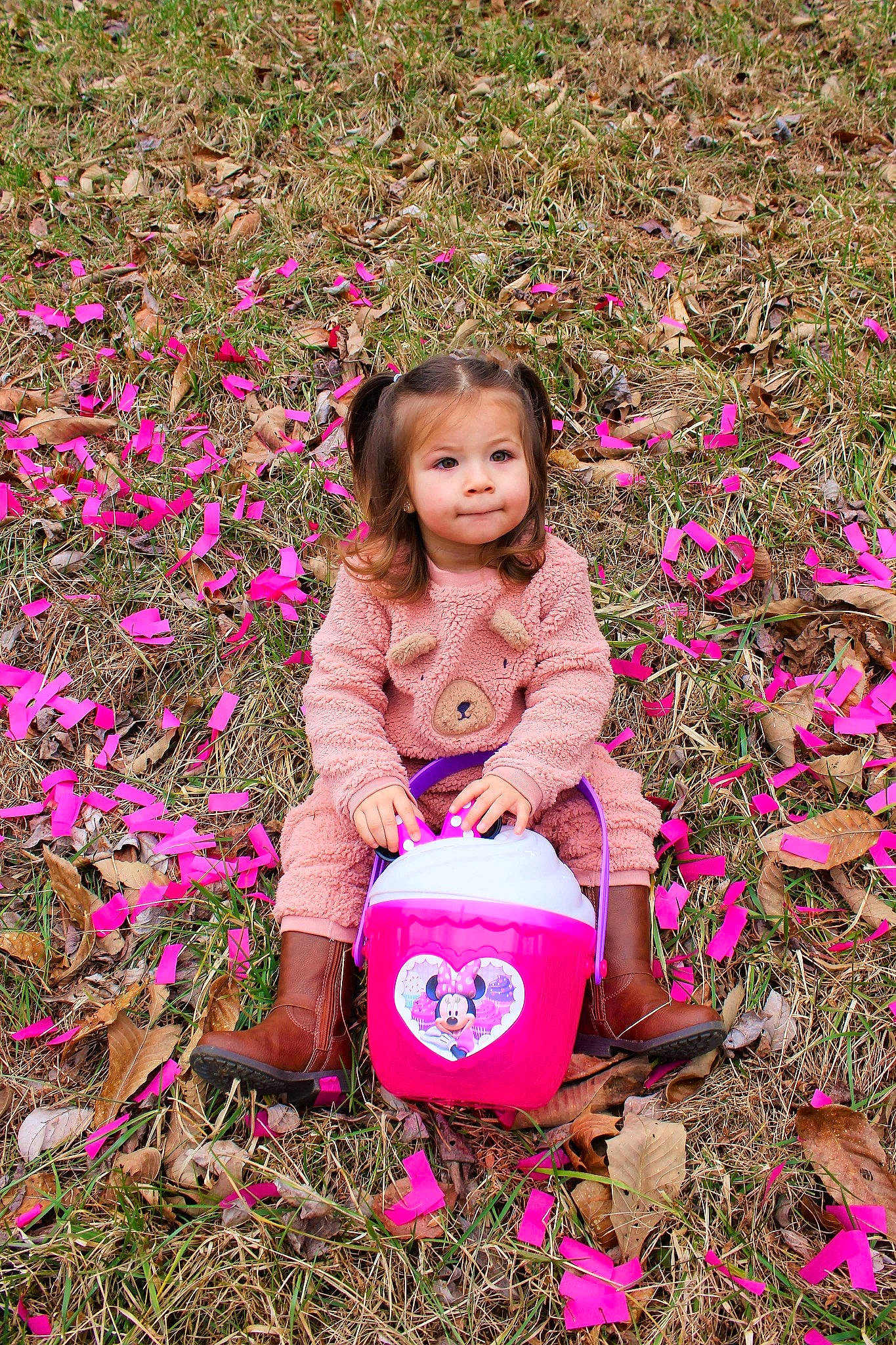 Addalynn Slazo joined the competition — help win amazing prizes! annual_plant, baby_toddler_clothing, botany, child, flower, flowering_plant, garden, grass, groundcover, happy, leaf, magenta, people_in_nature, person, petal, pink, plant, red, smile, soil