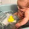 Destiny joined the competition — help win amazing prizes! baby, bath, bathtub, water, rubber_duck, foam, hand, skin, child, infant, tub, bubble, washing, cute, playful, domestic, indoor, personal_care, hygiene, relaxation