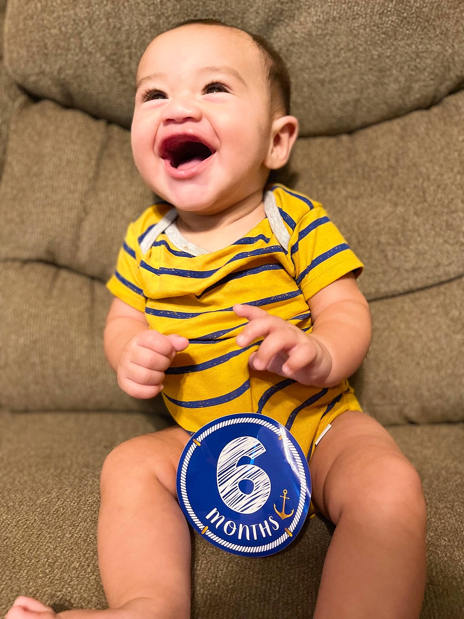 Draven joined the competition — help win amazing prizes! baby, baby_laughing, baby_toddler_clothing, cheek, comfort, dress, eye, face, fun, happy, head, human_body, neck, nose, person, skin, sleeve, smile, t_shirt, thigh