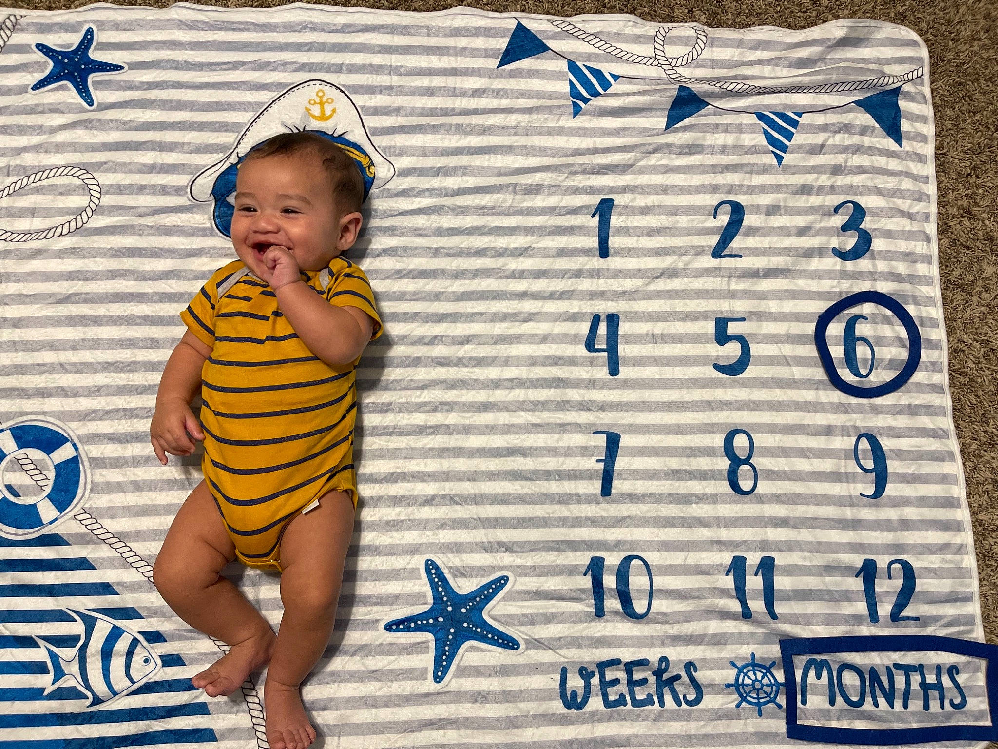 Draven joined the competition — help win amazing prizes! baby, baby_toddler_clothing, baseball_cap, cap, child, electric_blue, facial_expression, fun, happy, hat, human_leg, pattern, people_in_nature, person, sleeve, smile, sun_hat, t_shirt, textile, thigh