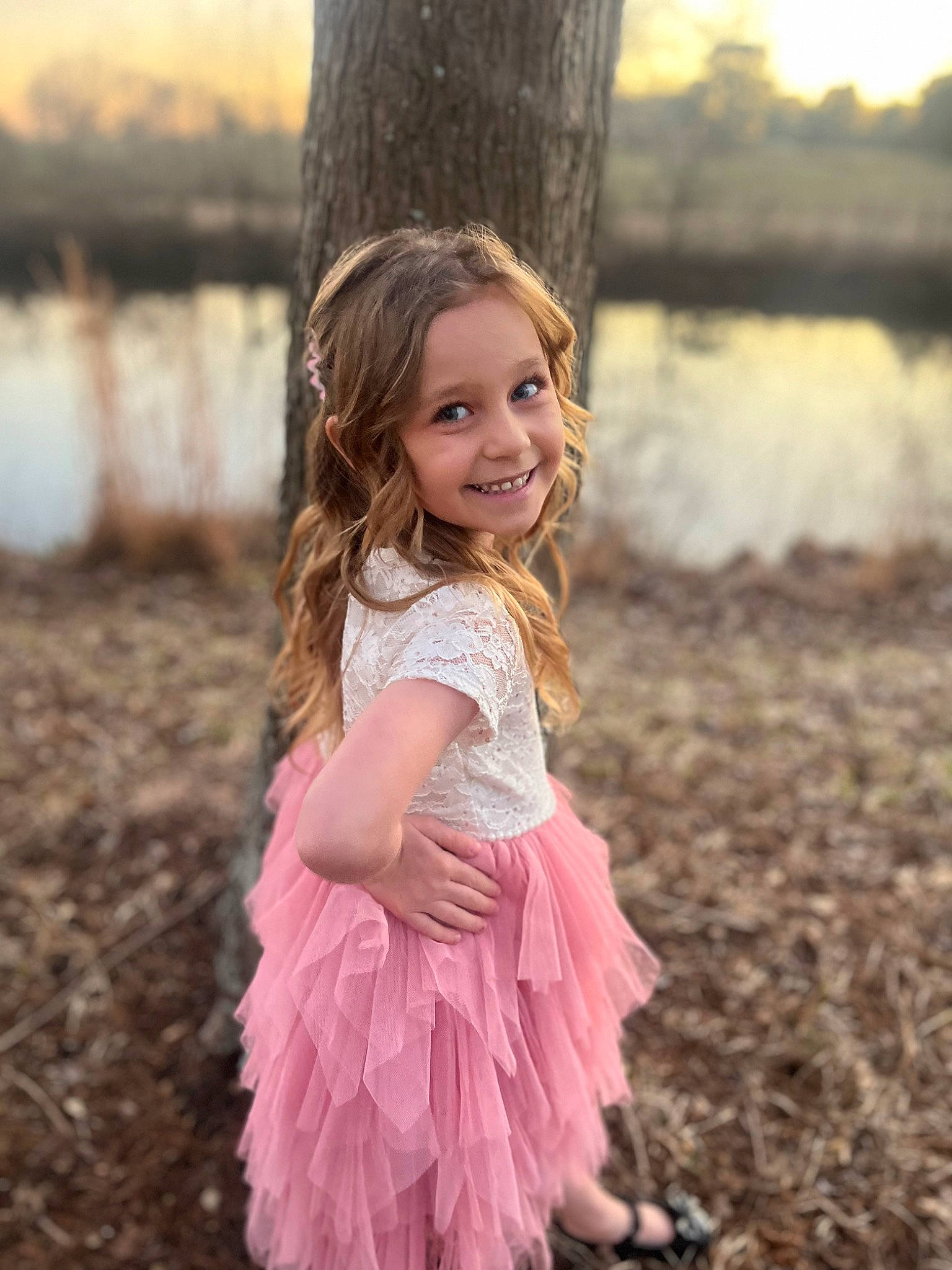 Kendall joined the competition — help win amazing prizes! blond, brown_hair, child, face, flash_photography, forest, fun, grass, happy, iris, joy, magenta, natural_landscape, people_in_nature, person, plant, smile, spring, toddler, tree