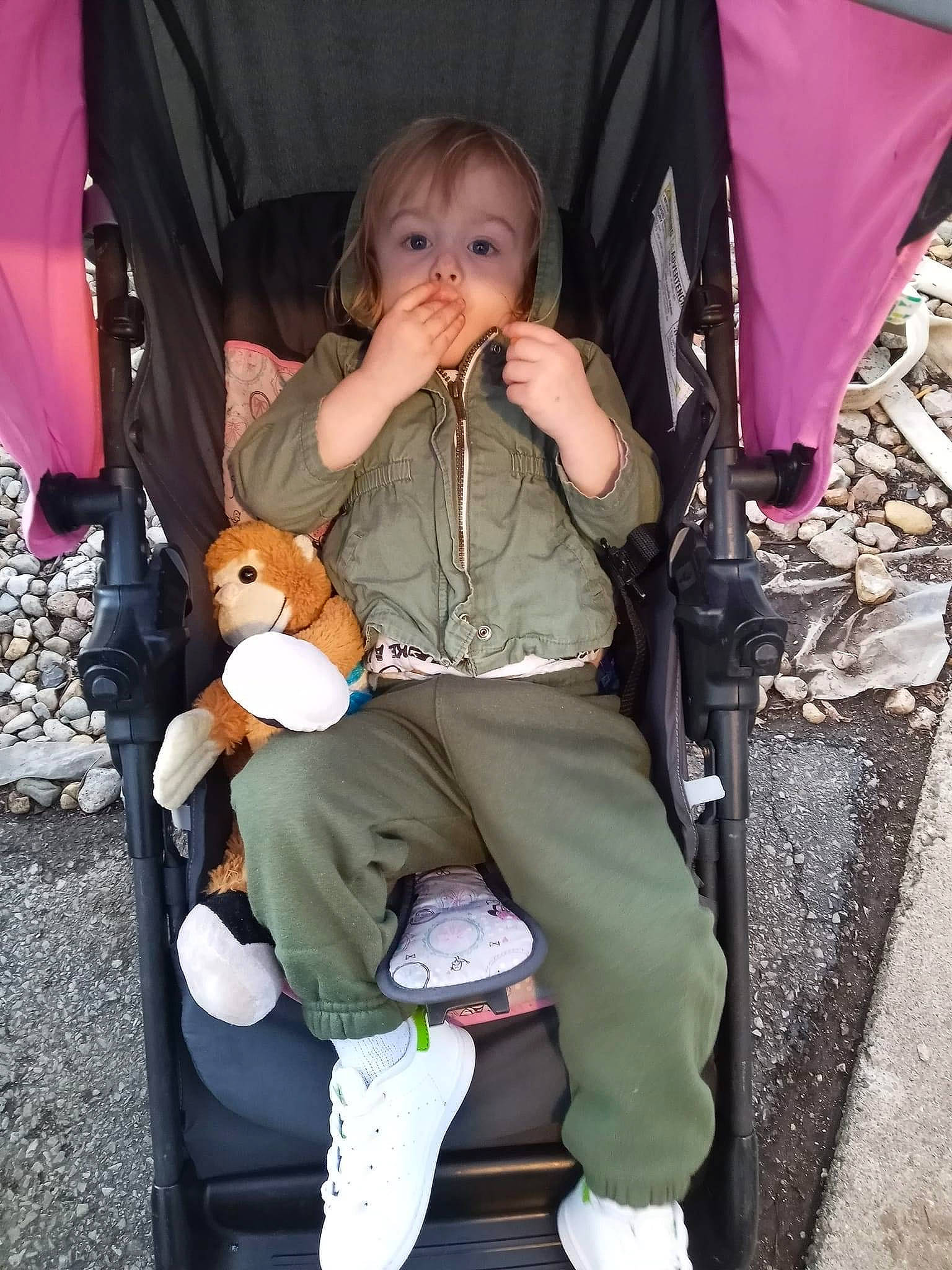 Breelynn joined the competition — help win amazing prizes! baby, baby_carriage, baby_products, baby_toddler_clothing, chair, child, comfort, fun, joint, lap, leisure, person, photograph, photography, sandal, sitting, snapshot, sneakers, toddler, toy