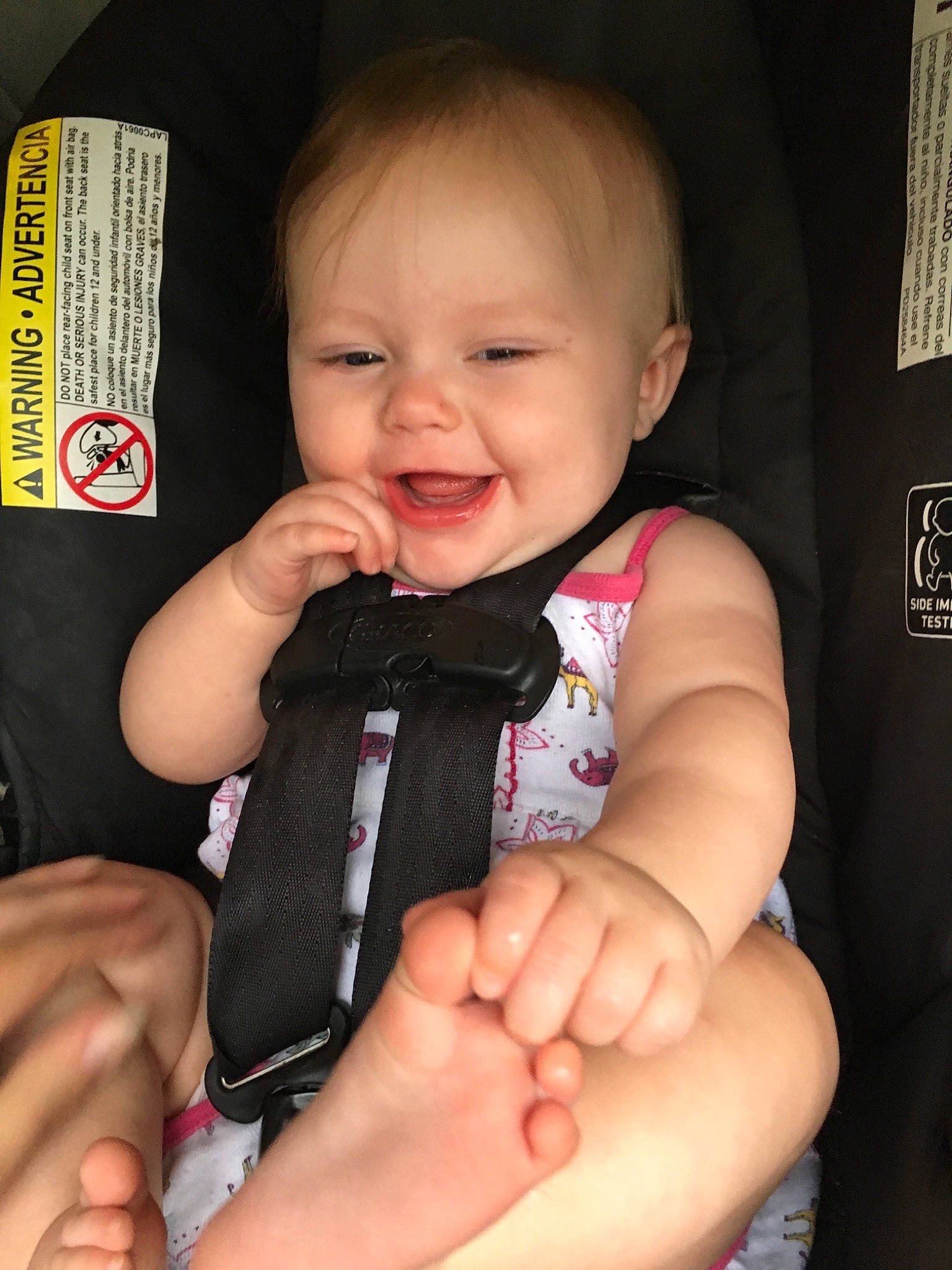 Kynsleigh joined the competition — help win amazing prizes! arm, baby, cheek, child, chin, eye, face, facial_expression, finger, hand, head, joy, leg, lip, nail, nose, person, product, skin, smile