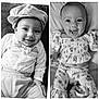 Sebastian joined the competition — help win amazing prizes! baby, infant, smiling, black_and_white, portrait, child, cute, clothing, hat, bow_tie, floral, happy, lying_down, closeup, two_babies, face, eyes, soft_texture, adorable, apparel
