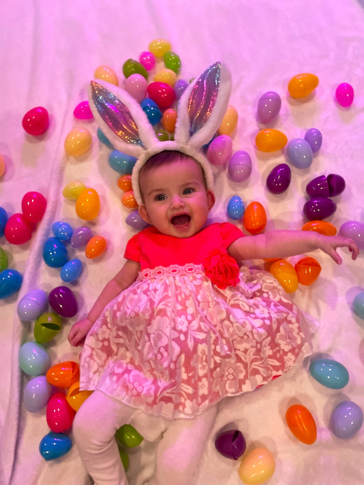 Elsie joined the competition — help win amazing prizes! baby_toddler_clothing, balloon, birthday, child, dress, event, fun, happy, magenta, mythical_creature, party, party_supply, person, pink, product, purple, smile, sweetness, toddler, violet