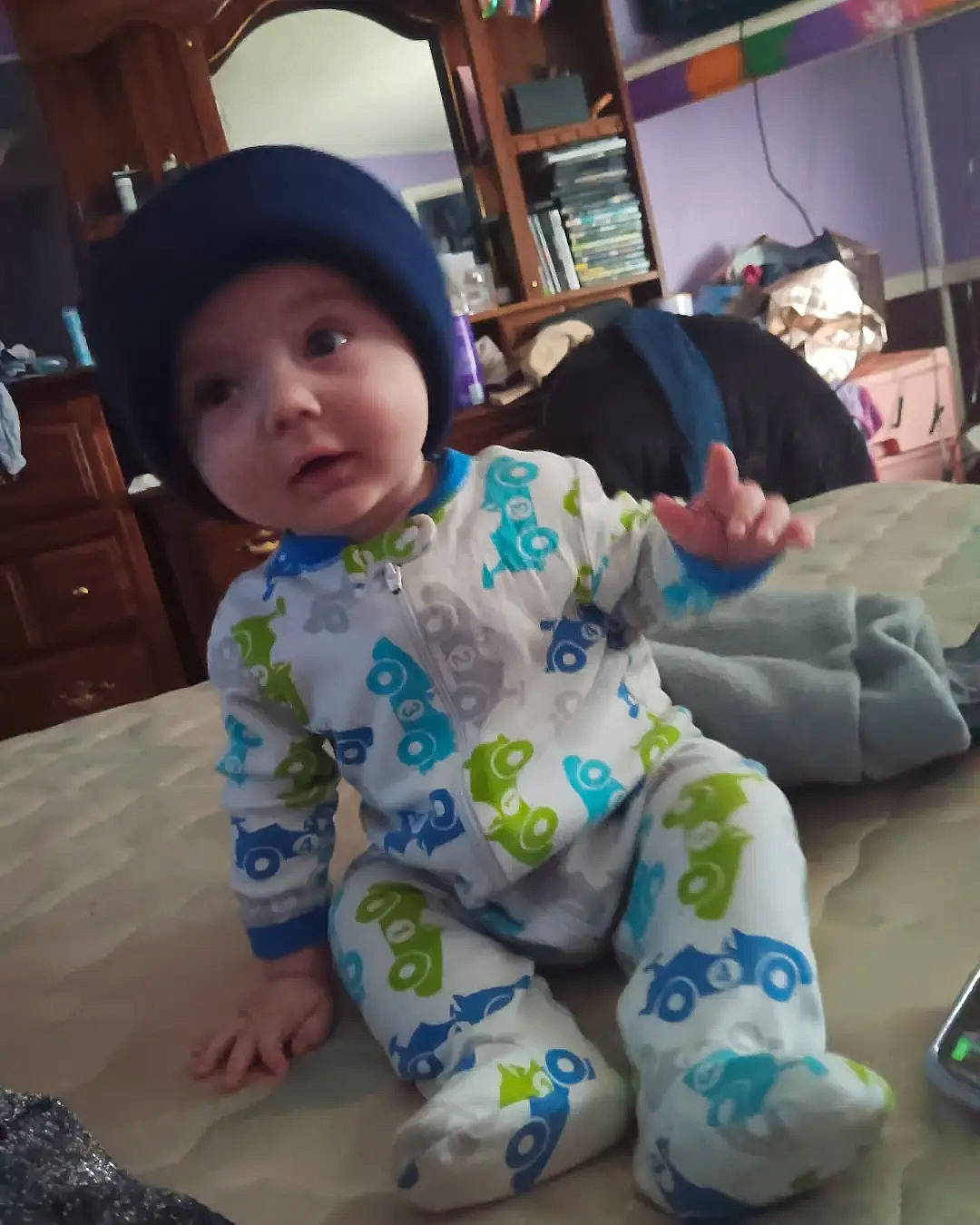 Silas is registered to the contest to win money with this photo: baby, baby_toddler_clothing, cabinetry, child, comfort, cool, drawer, facial_expression, finger, flooring, fun, hairstyle, happy, headwear, human, mammal, person, skin, sleeve, smile