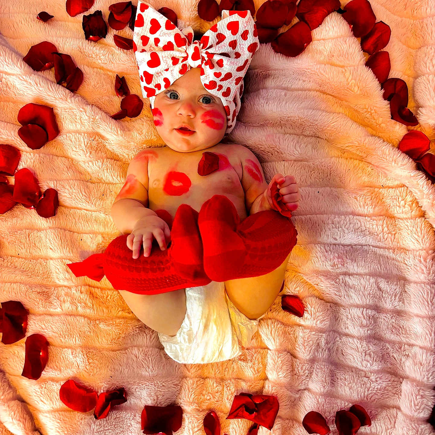 Ellianna Renee joined the competition — help win amazing prizes! baby, blanket, bonnet, clothing, diaper, doll, face, flower, hat, head, heart, loveheartsymbol, person, petal, photography, plant, portrait, quilt, symbol, toy