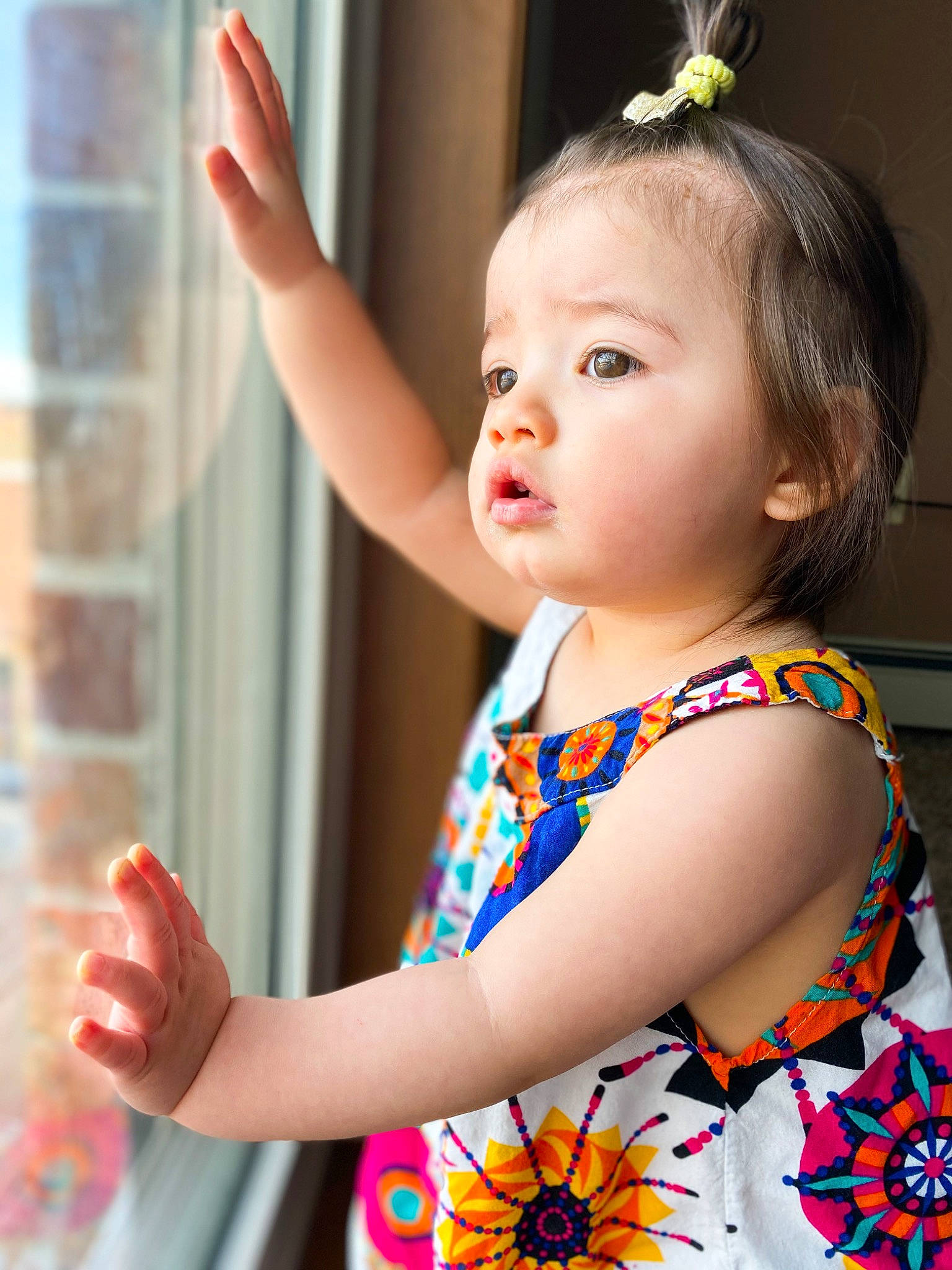 Esmeralda joined the competition — help win amazing prizes! baby, baby_toddler_clothing, beauty, child, child_model, finger, happy, pattern, person, photography, skin, toddler, yellow