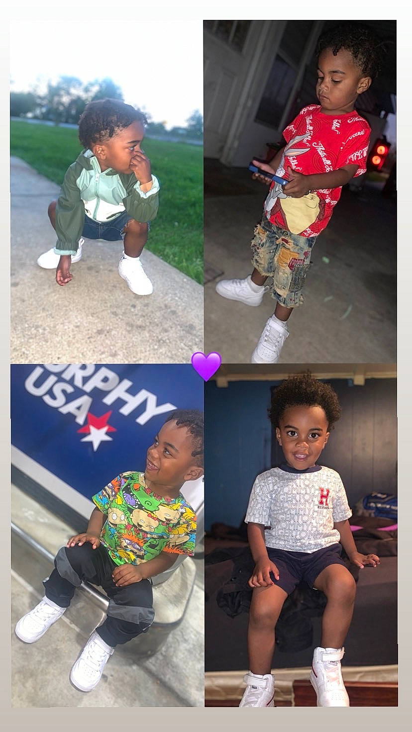 Jeremiah is registered to the contest to win money with this photo: arm, black, child, clothing, cool, gesture, green, hairstyle, happy, joint, joy, leisure, person, photograph, product, red, shoe, sleeve, sneakers, t_shirt