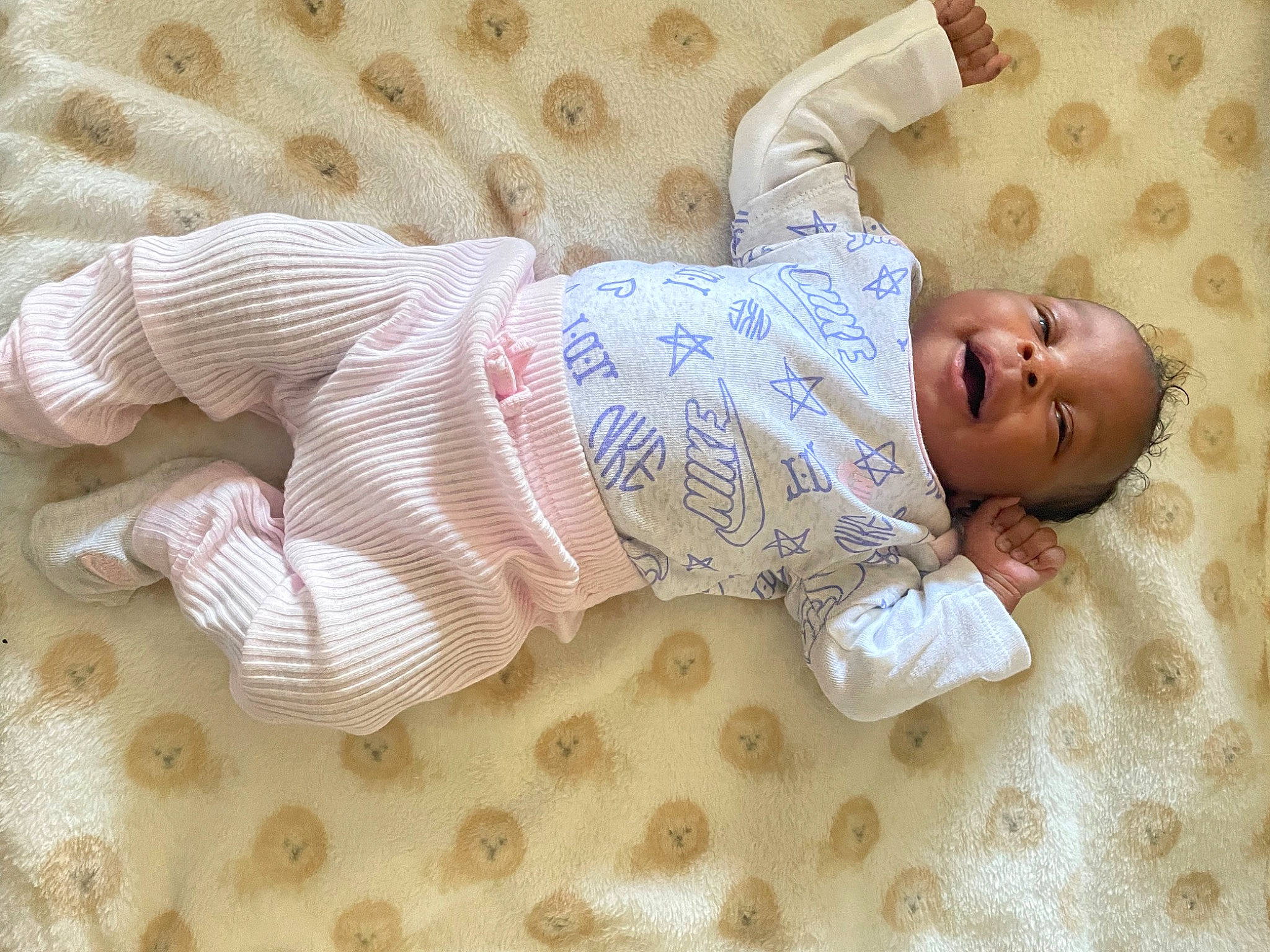 Malani is registered to the contest to win money with this photo: baby, baby_products, baby_sleeping, baby_toddler_clothing, bedding, bedtime, child, comfort, eye, flooring, foot, head, human_body, linens, pattern, person, room, sleeve, sock, toddler